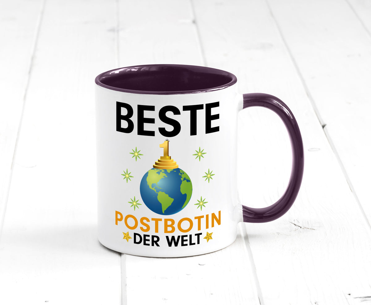 Welt Beste Postbotin | Beruf Post Briefträger Humor Arbeit Kollegen Büro Tasse