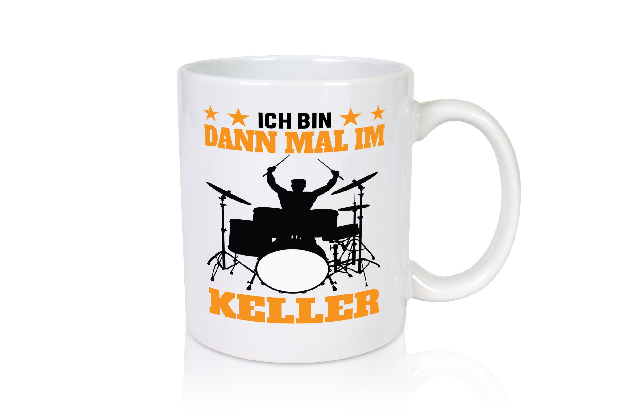 Ich bin dann mal im keller | Schlagzeug Musiker Musik lustig Humor Geschenkidee