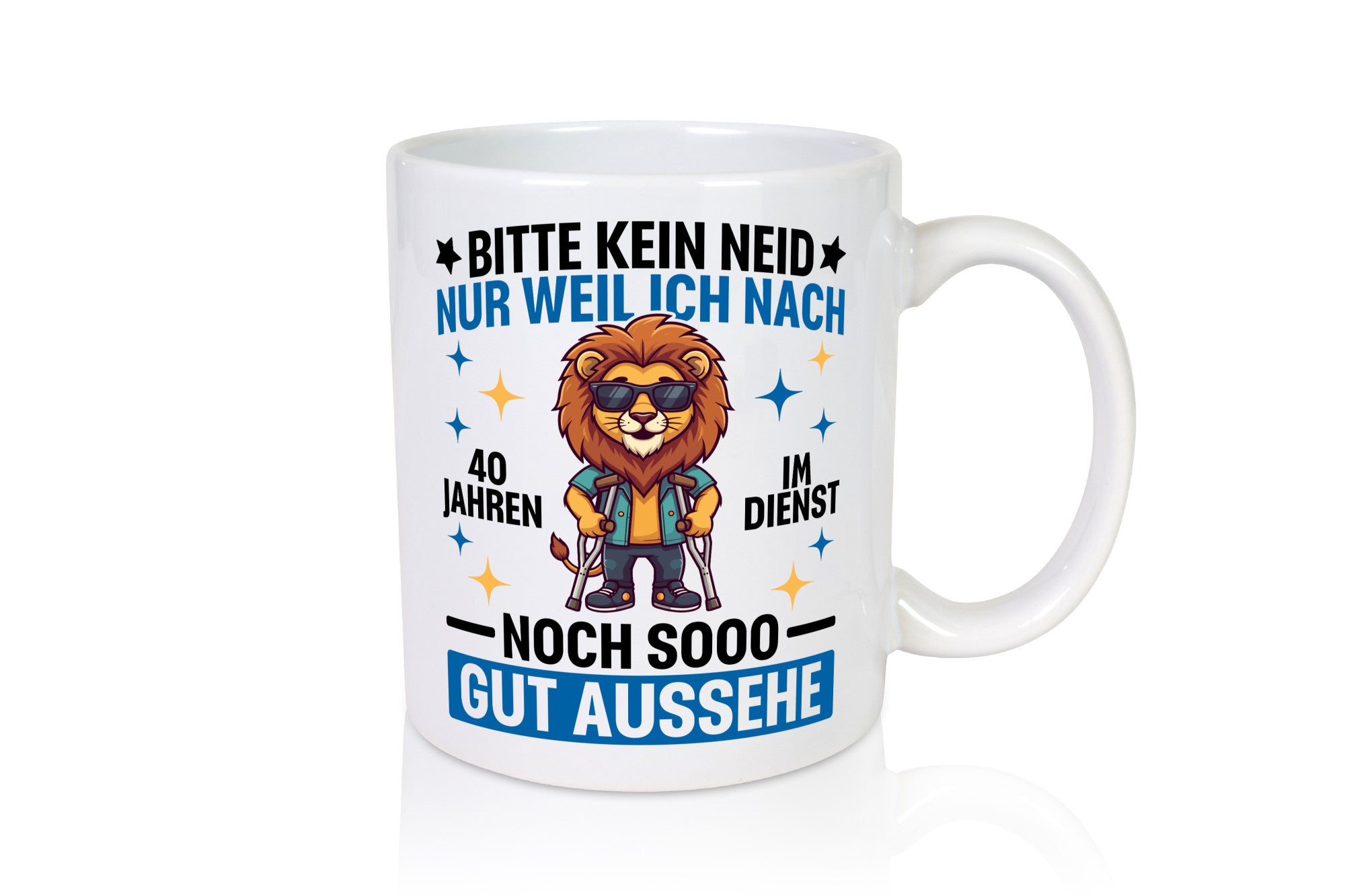 40 Jahre im Dienst | Arbeitsjubiläum Arbeit Humor Kollegen Büro Geschenkidee
