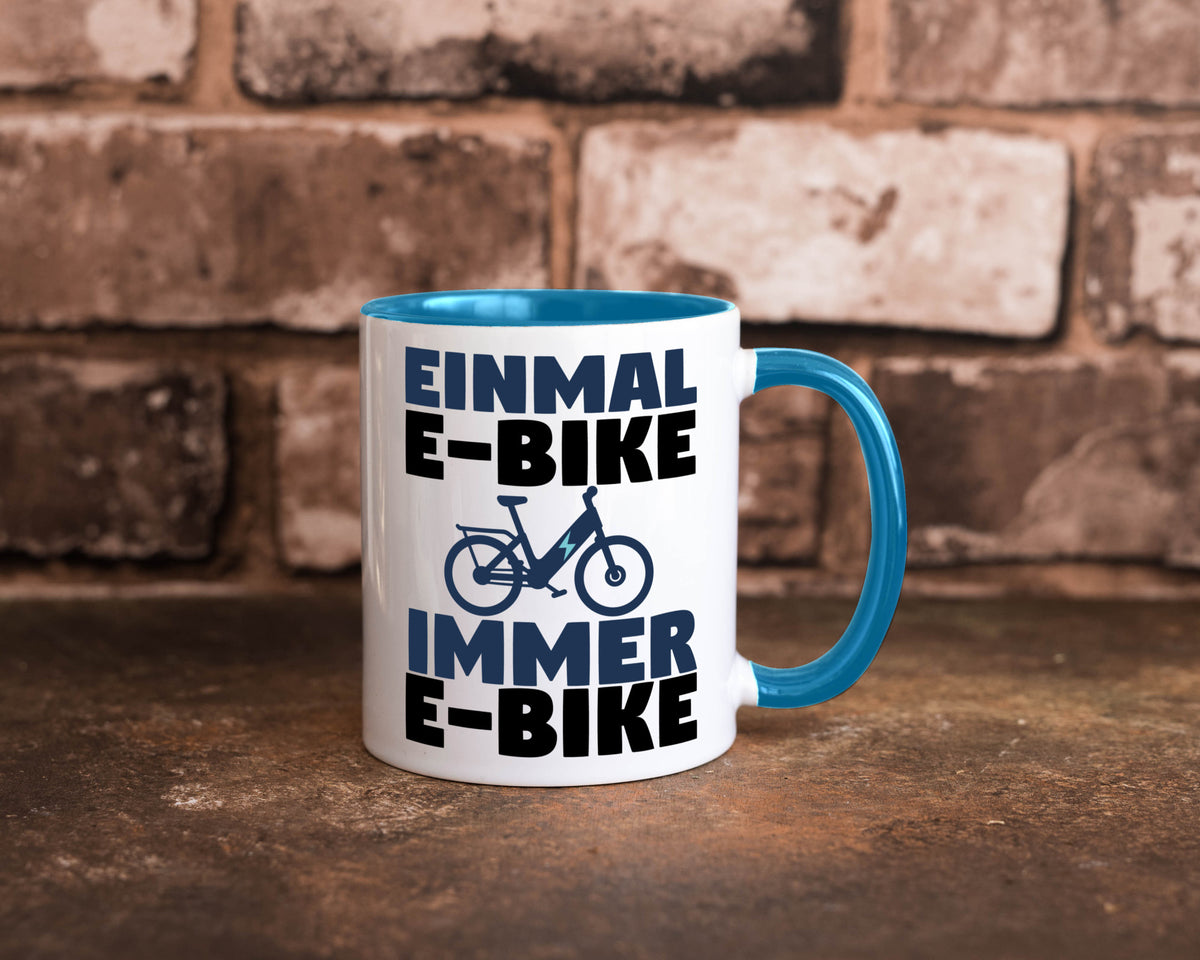 E-Bike Fahrer | Radfahrer Tasse Fahrrad Elektrorad lustiger Spruch Geschenk