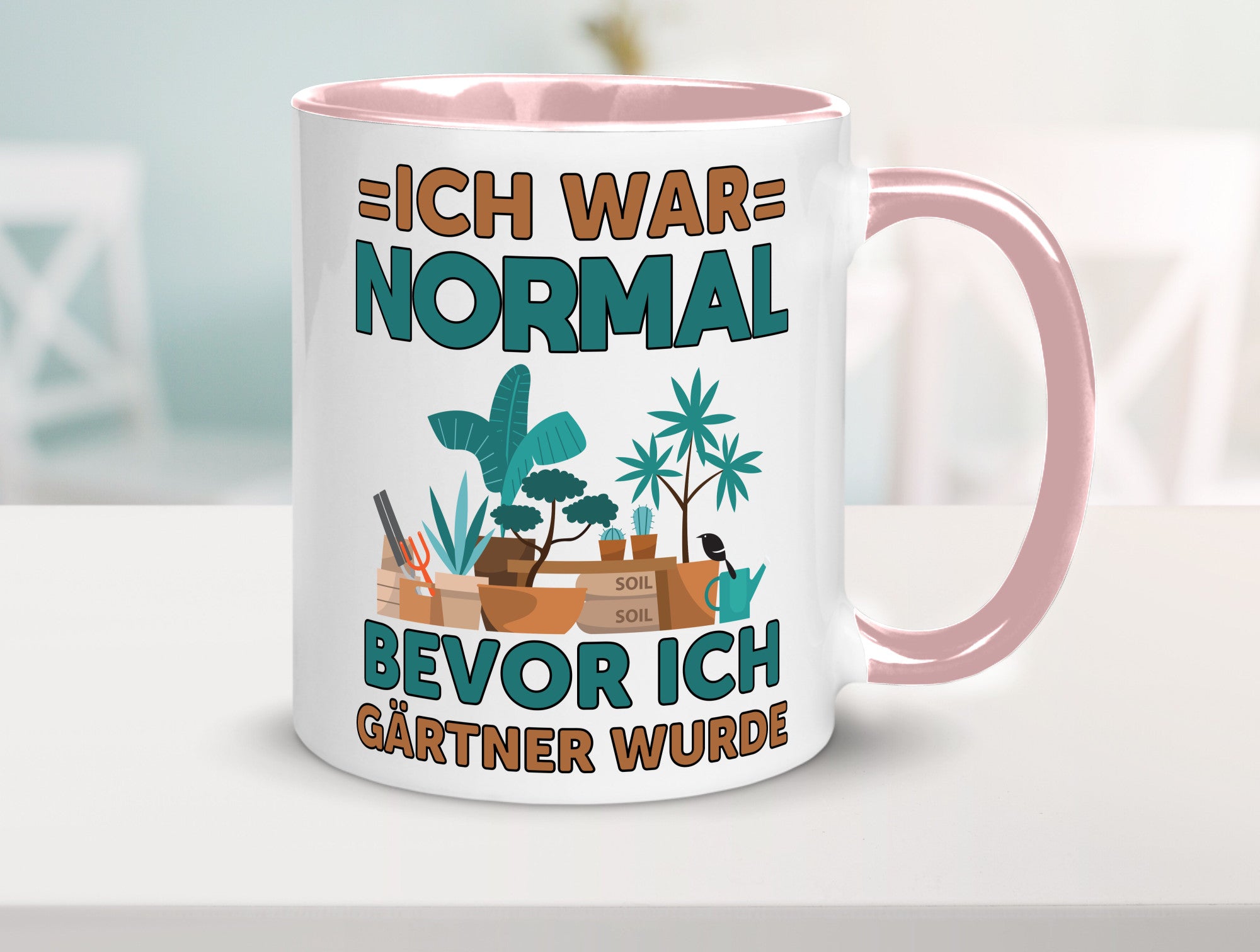 Ich war normal bevor Gärtner wurde | Garten lustiger Spruch Geschenk Humor