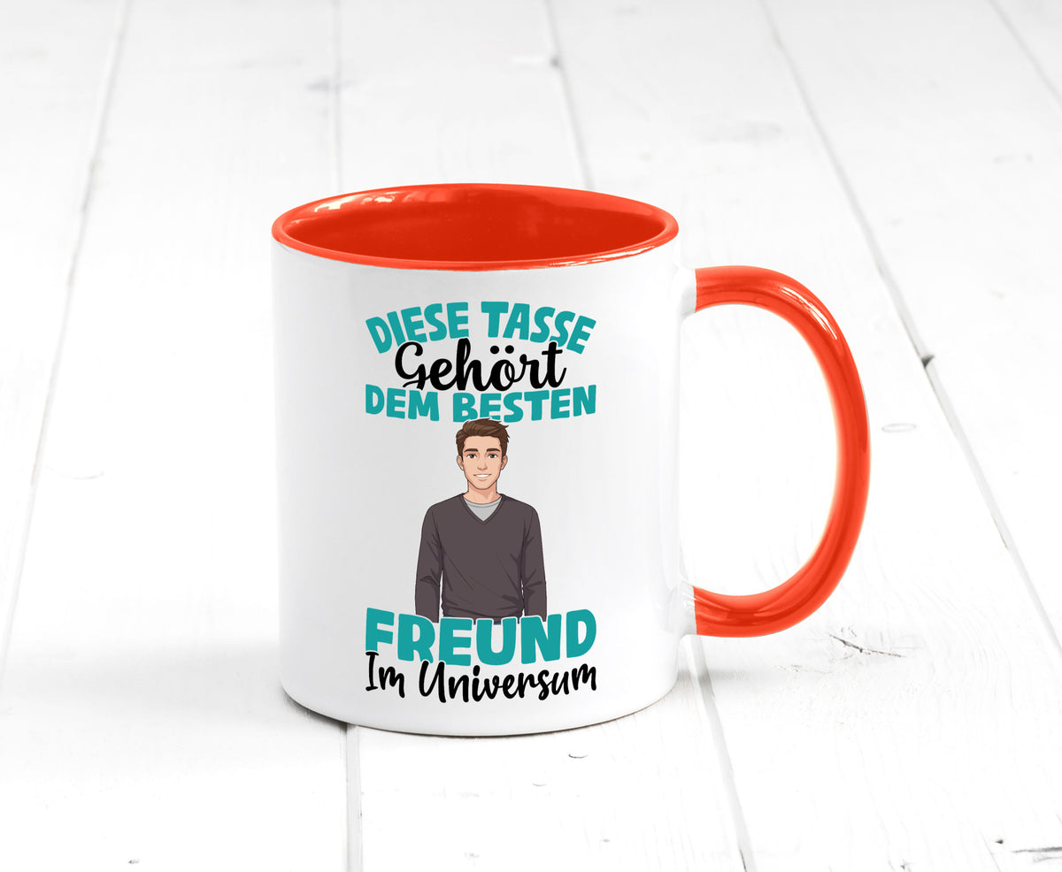 Im Universum: Freund | Beziehung Partner Liebe Geschenk Humor Geschenkidee Tasse