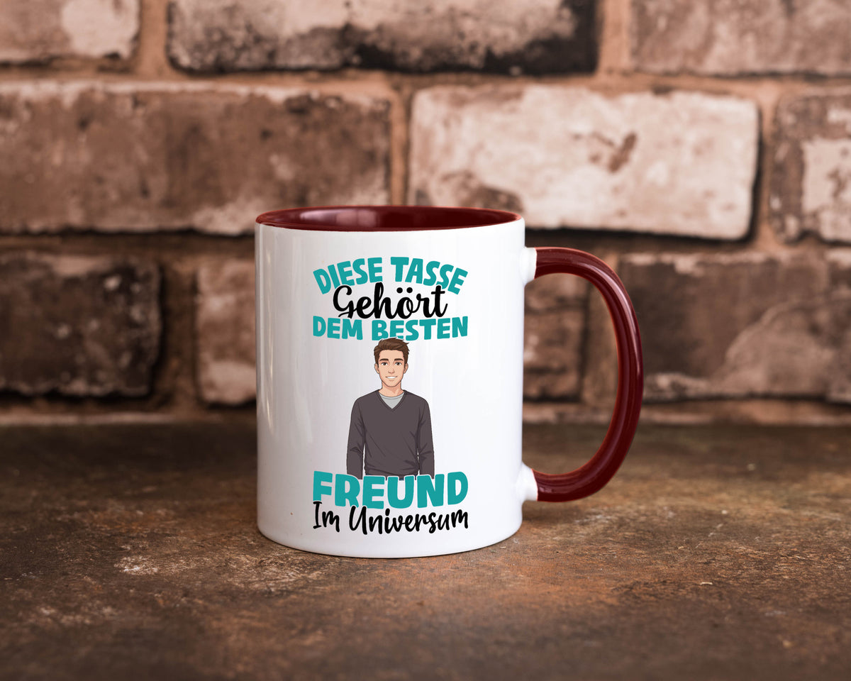 Im Universum: Freund | Beziehung Partner Liebe Geschenk Humor Geschenkidee Tasse