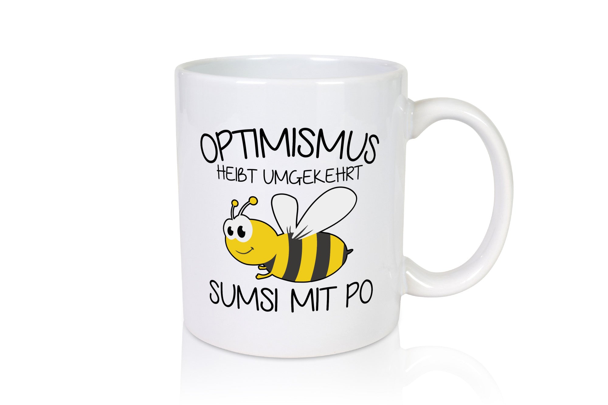 Optimismus umgekehrt heißt Sumsimitpo | Biene lustiger Spruch Geschenk Humor