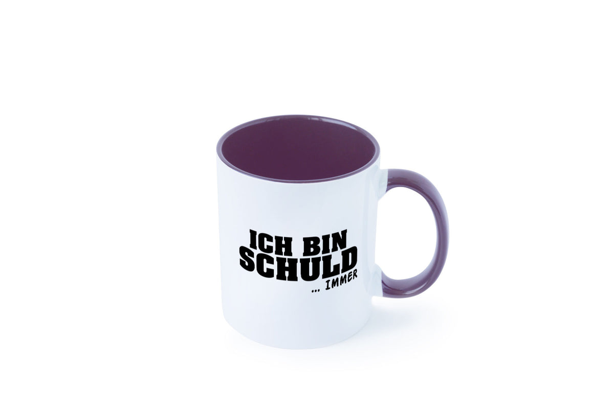 Ich bin Schuld | Schwarze Schaff lustig Humor Geschenkidee Geschenk Tasse