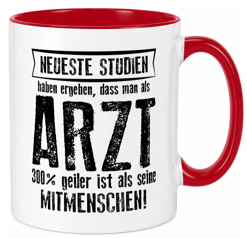 Neuste Studien: Arzt | Medizin Doktor Facharzt Geschenkidee Humor Tasse