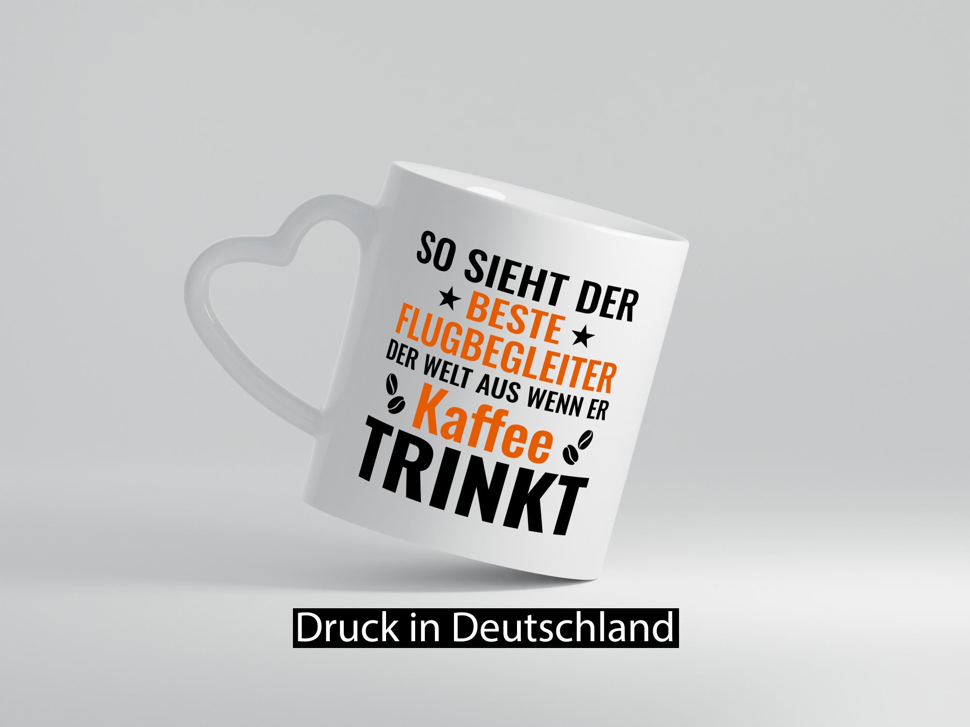 Kaffee trinkt: Flugbegleiter | Steward Flughafen Geschenk Humor Geschenkidee