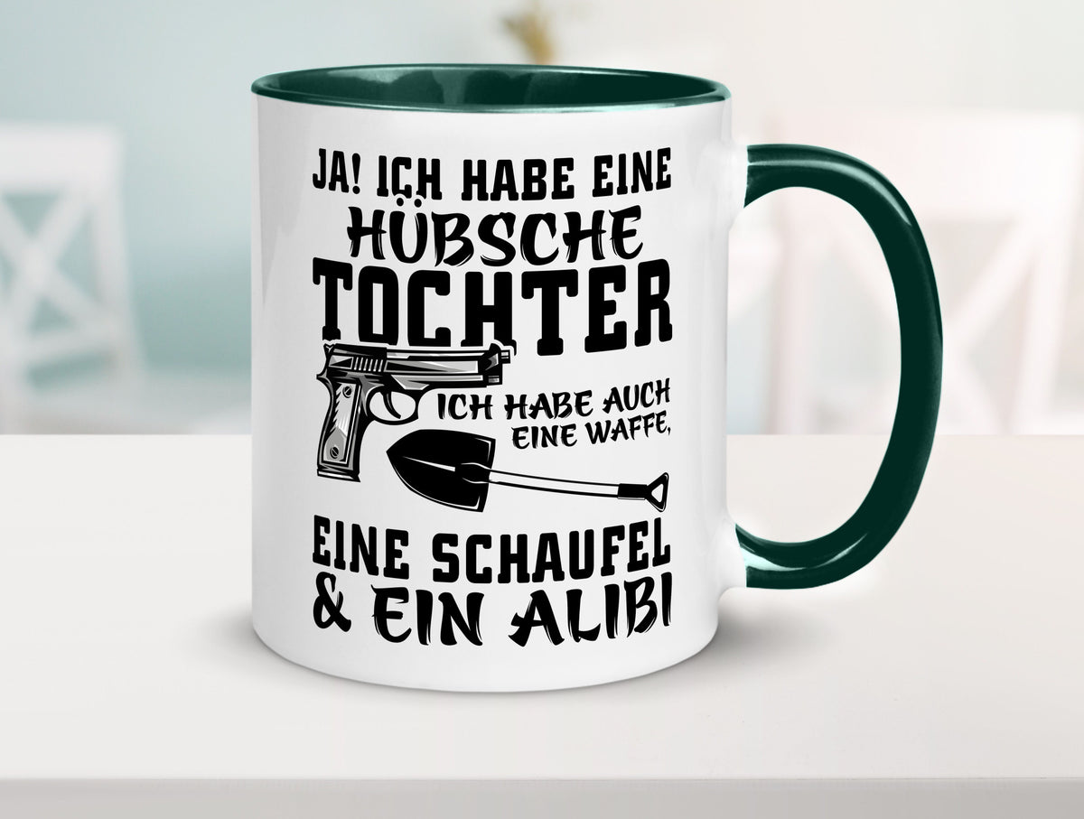 Hübsche Tochter Geschenk Familie Geschenkidee lustiger Spruch Tasse