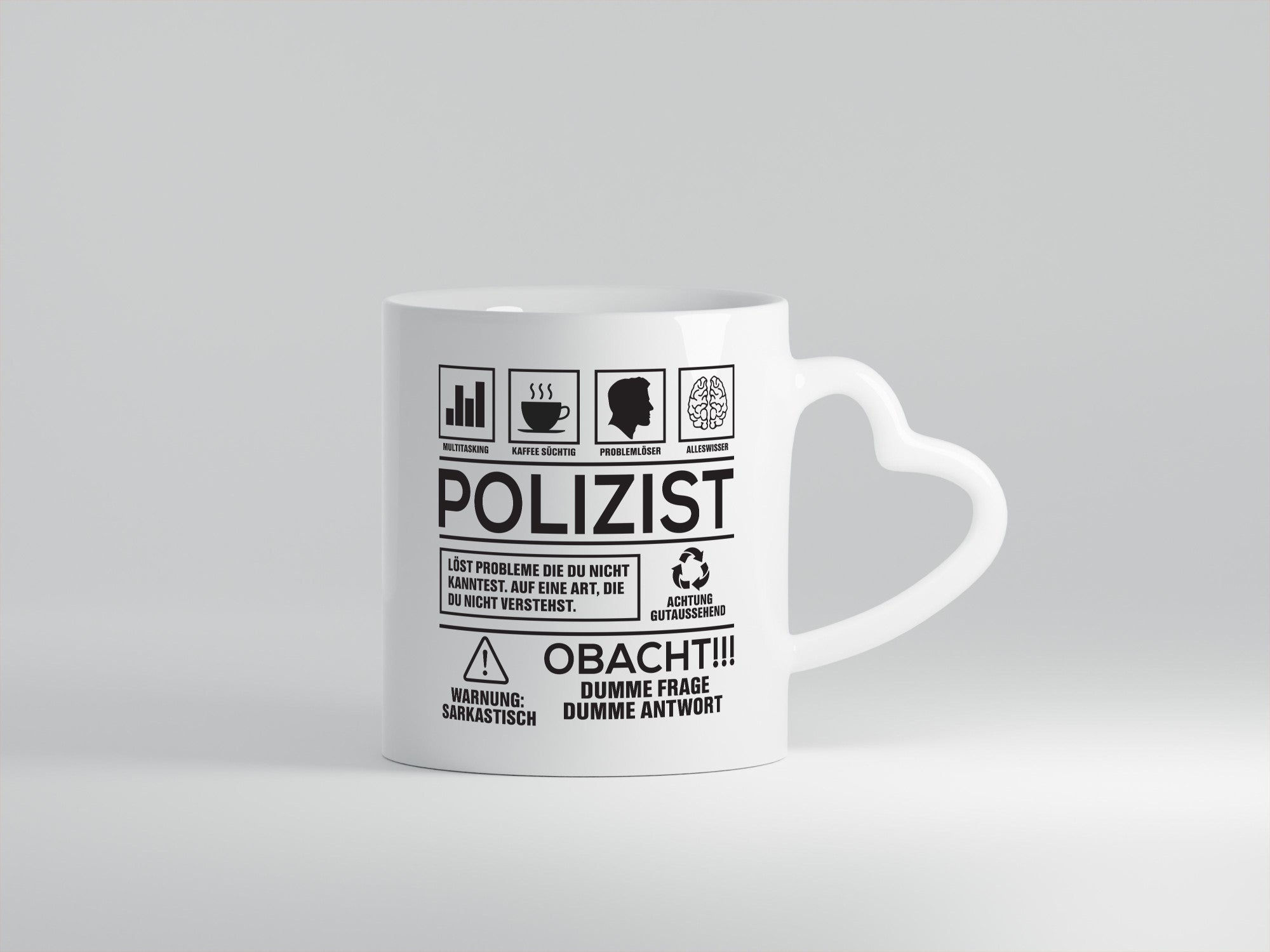 Achtung Probleme Polizist | Polizei Geschenk Humor Geschenkidee lustiger Spruch
