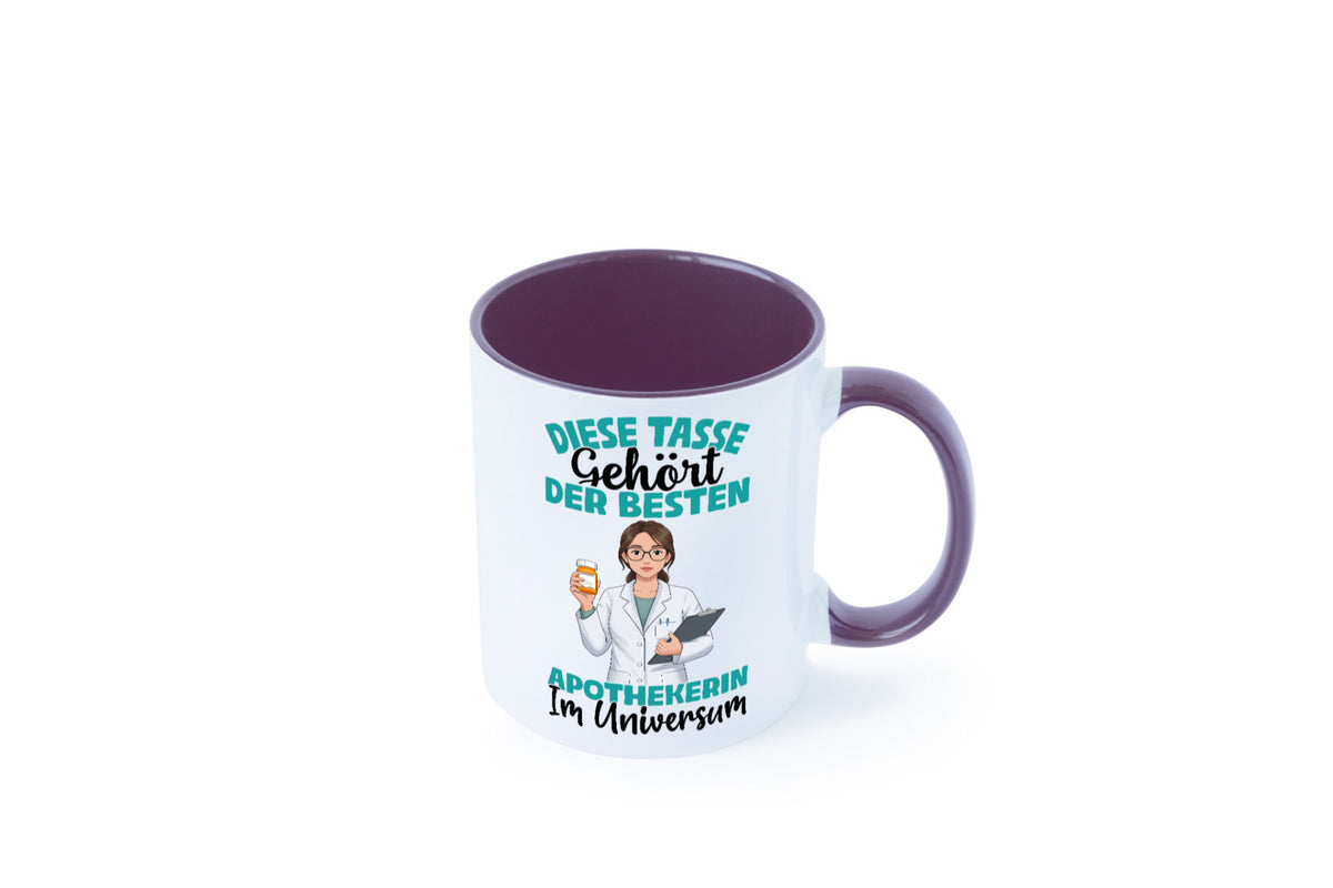 Im Universum: Apothekerin | Apotheke Pharmazie lustiger Spruch Geschenk Humor Tasse