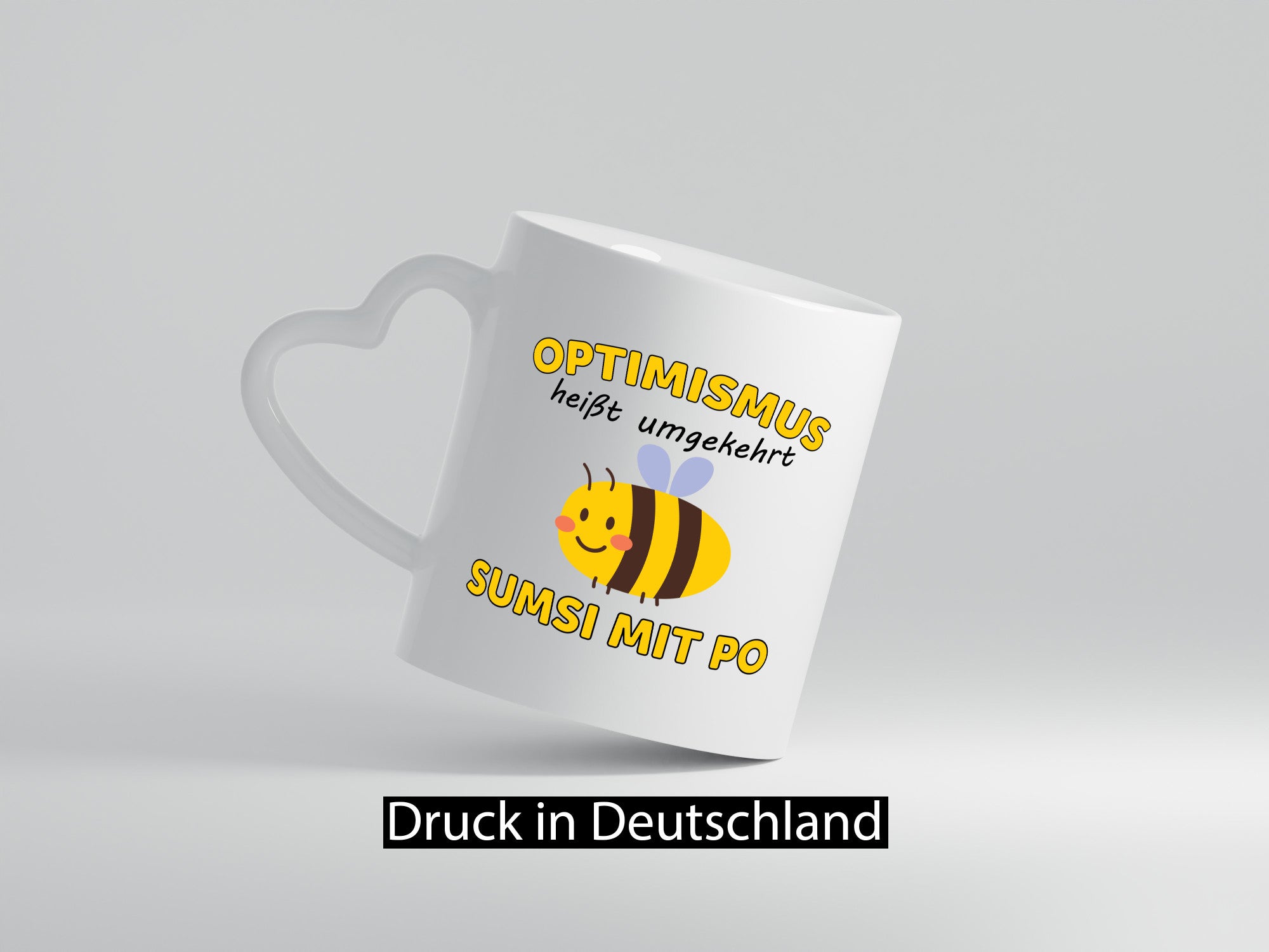 Optimismus umgekehrt Sumsi mit Po | Biene Zuversicht Geschenk Humor