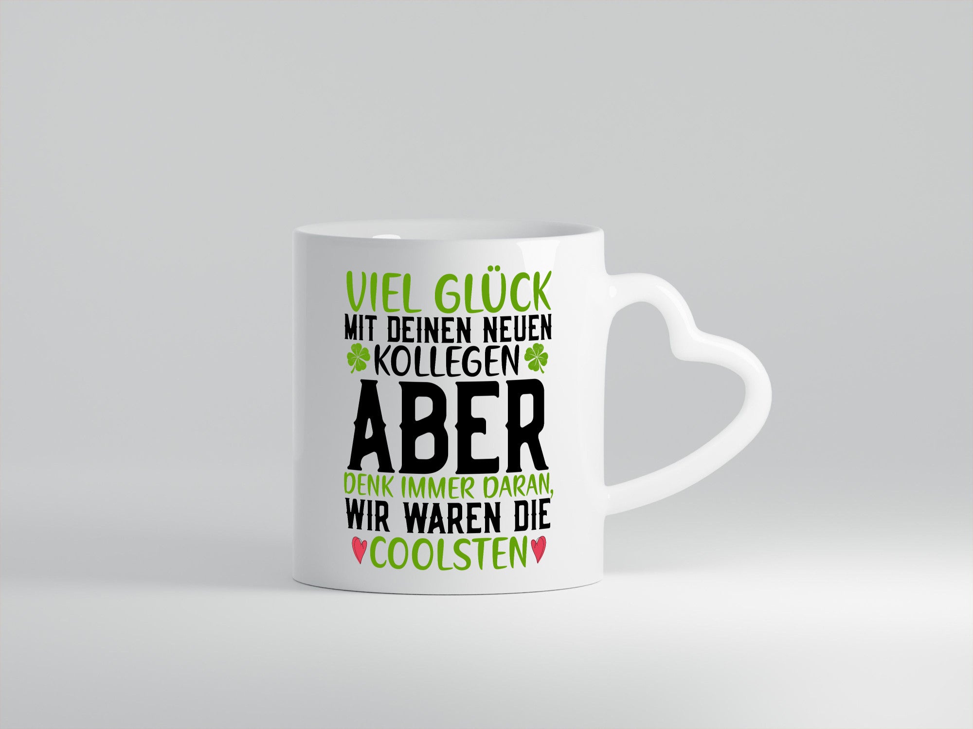 Viel Glück | neue Kollegen Arbeit Büro Jobwechsel v2 Humor Geschenkidee Tasse