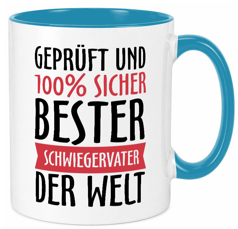 Bester Schwiegervater Geschenk Familie Geschenkidee lustiger Spruch Tasse