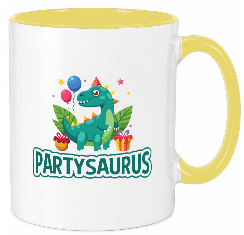 Partysaurus | Geburtstag Dinosaurier Luftballon Geschenkidee Humor Tasse