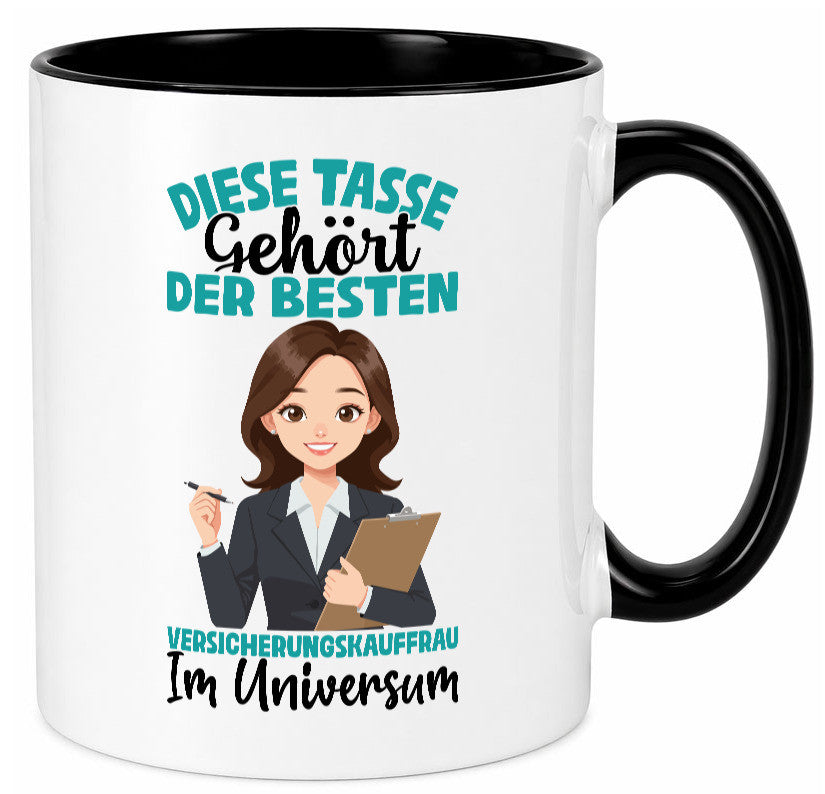 Im Universum: Versicherungskauffrau | Kauffrau lustig Humor Geschenkidee Tasse