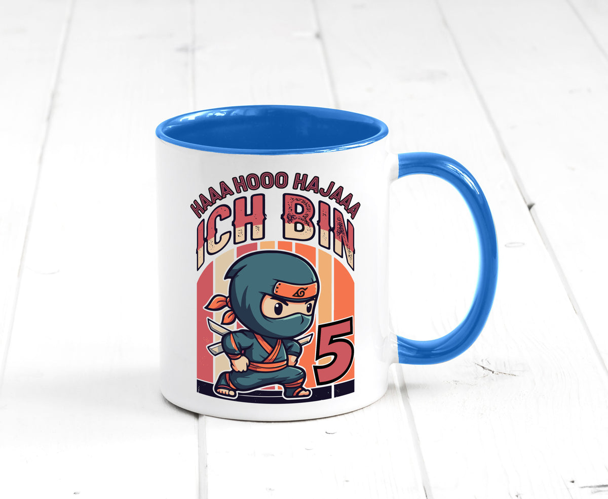 5. Geburtstag | Ninja Junge 5 Jahre Humor Geschenkidee Tasse