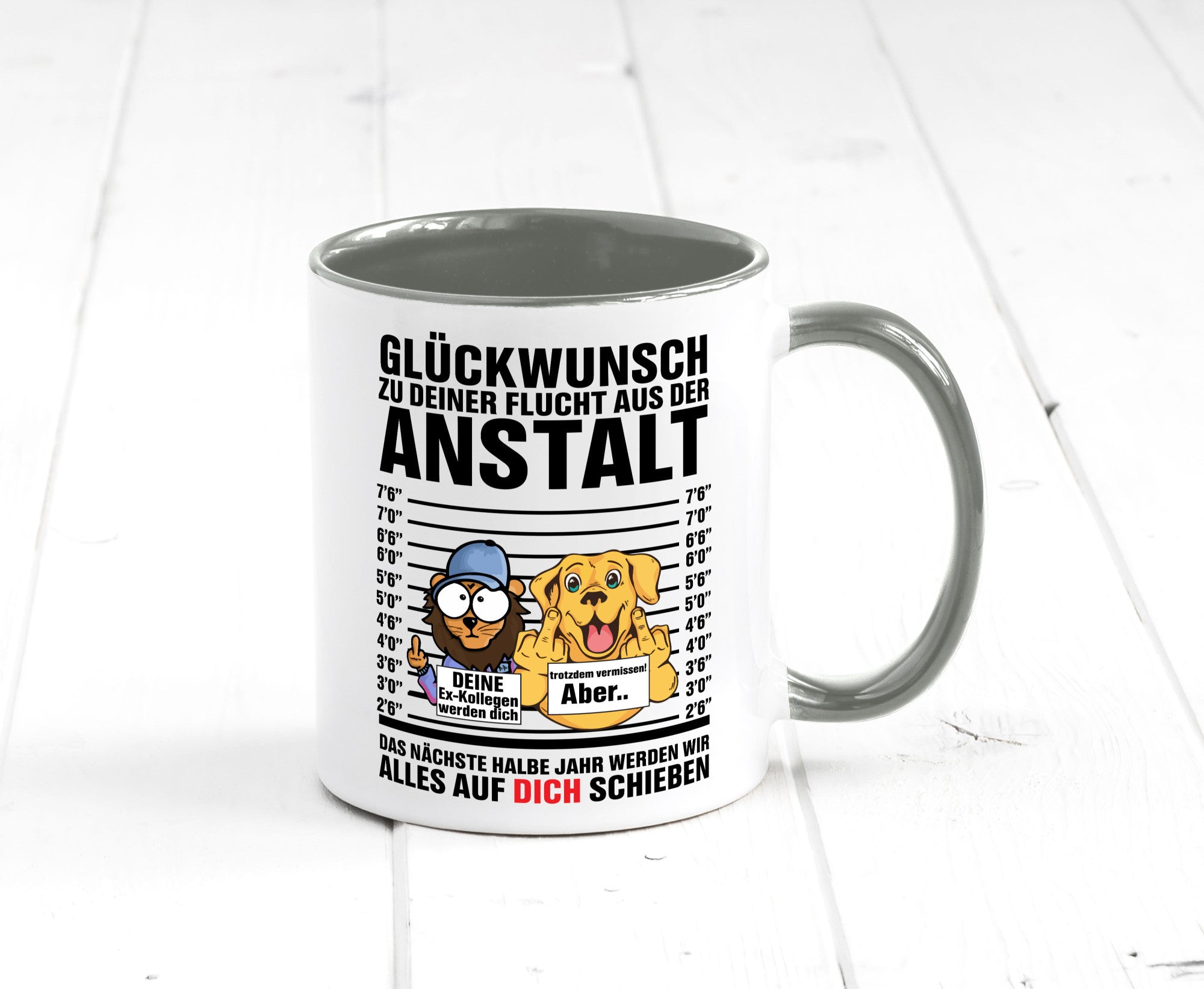 Glückwunsch zu deiner Flucht | Abschiedgeschenk v3 Geschenk Humor Geschenkidee