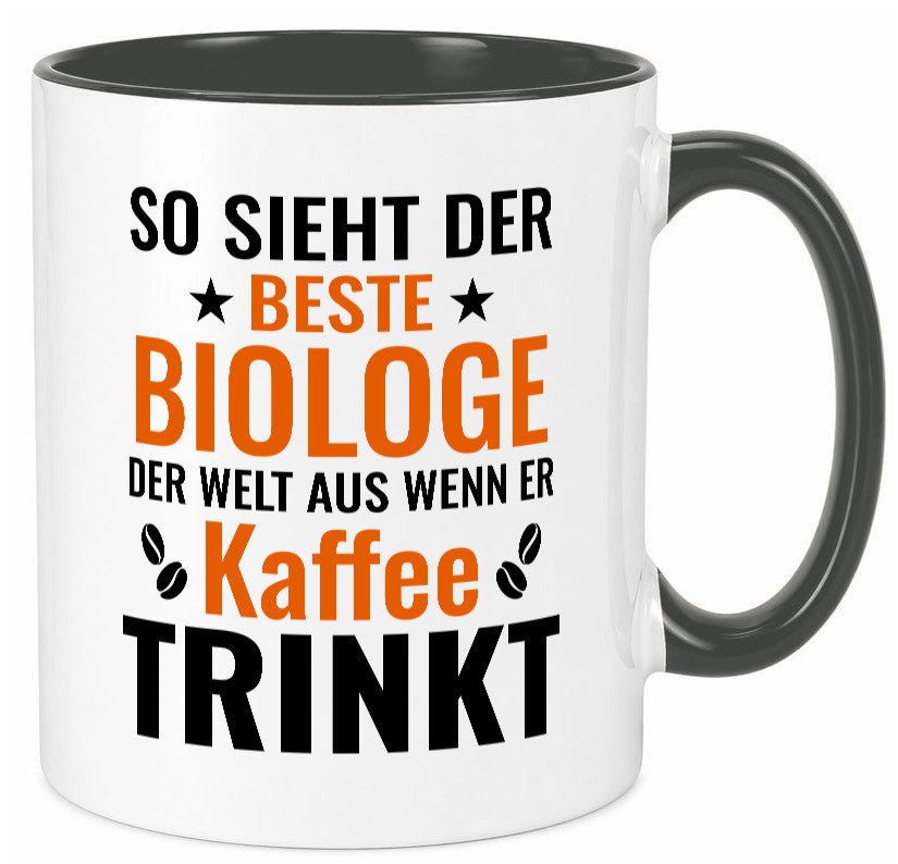 Kaffee trinkt: Biologe | Biologie Naturforscher Geschenk Humor Geschenkidee Tasse