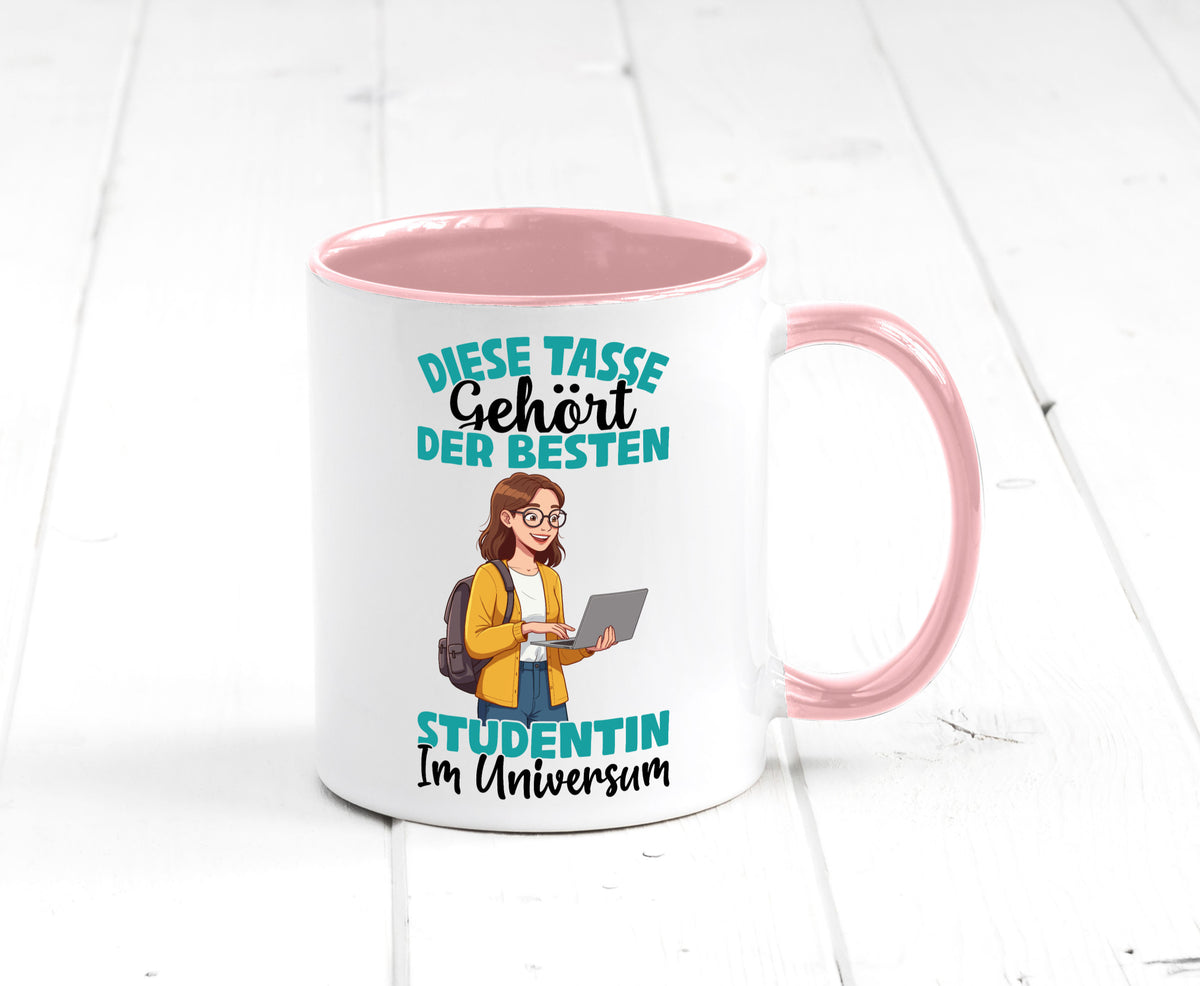 Im Universum: Studentin | Uni Studium Universität Geschenk Humor Geschenkidee Tasse