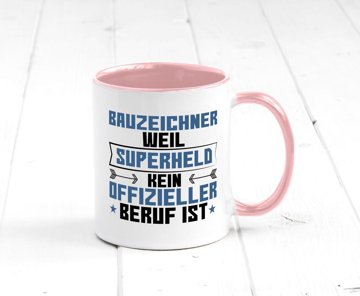 Superheld Bauzeichner | Zeichner Geschenk Humor Geschenkidee lustiger Spruch Tasse