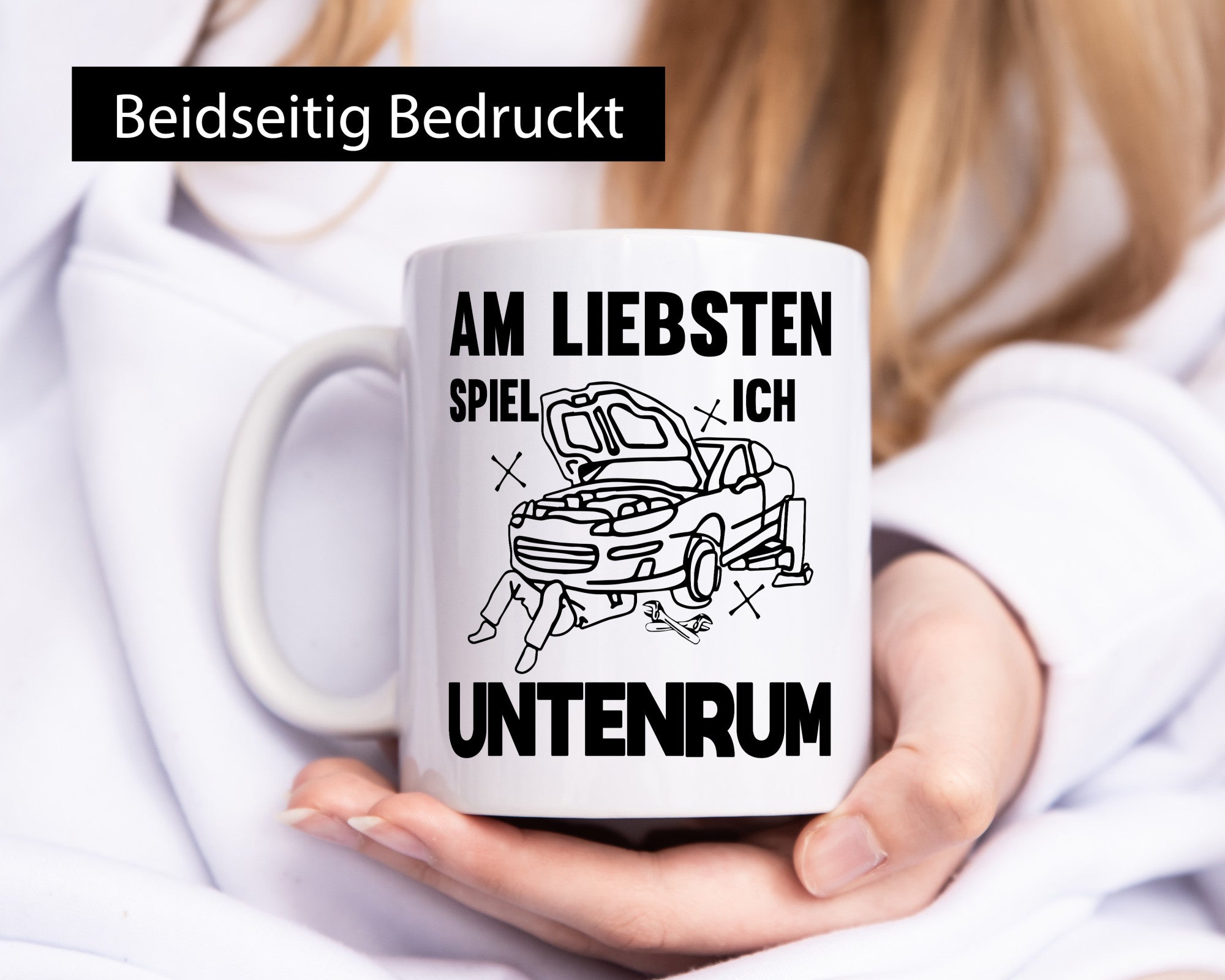 Am liebsten spiele ich untenrum | Autowektstatt lustiger Spruch Geschenk Humor
