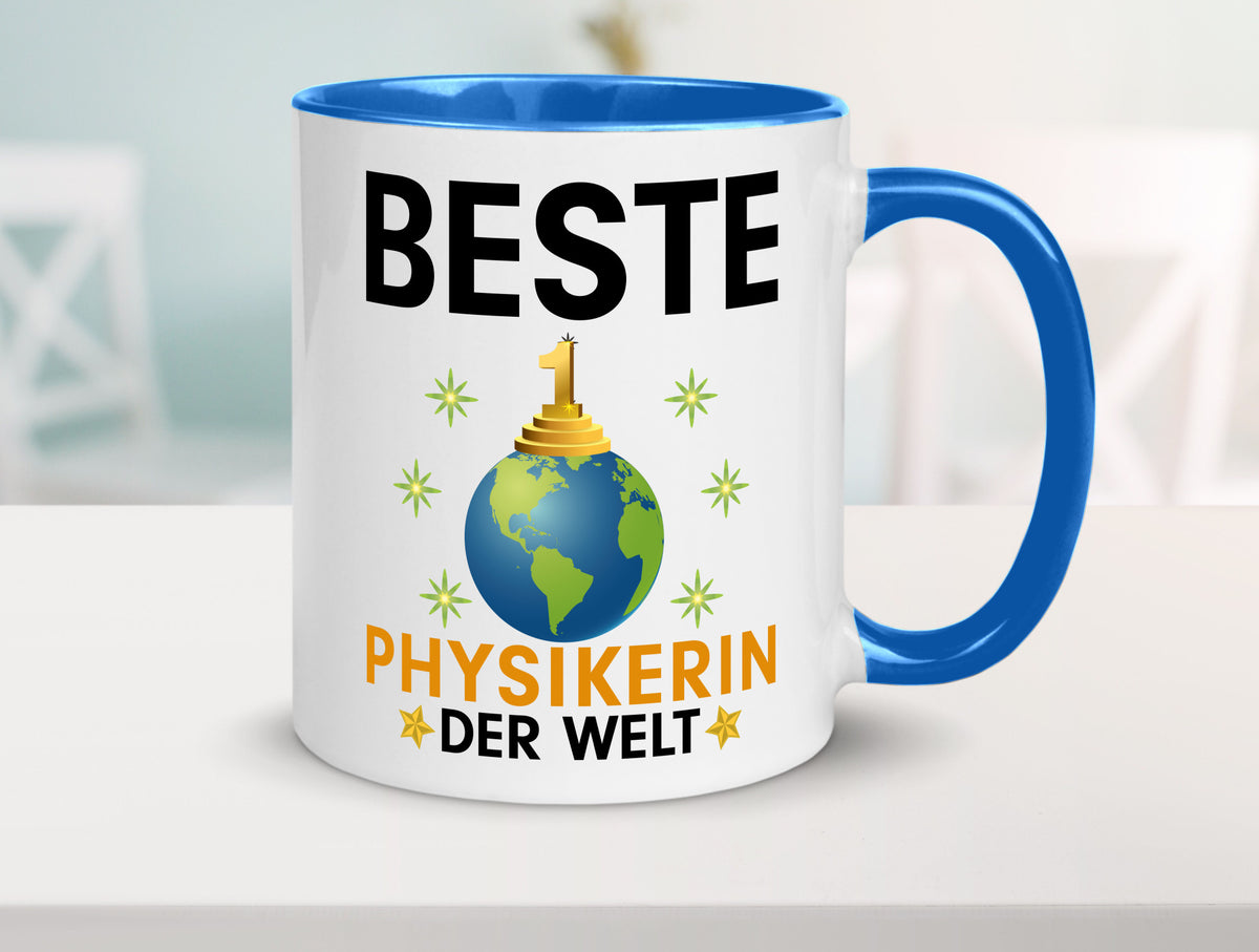 Welt Beste Physikerin | Physik lustiger Spruch Geschenk Humor Geschenkidee Tasse