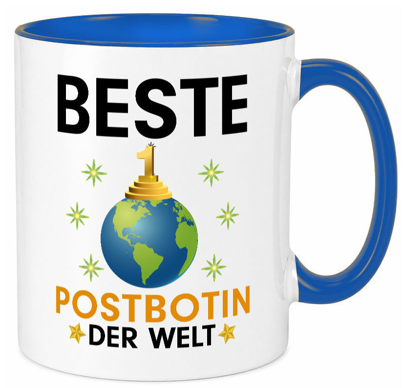 Welt Beste Postbotin | Beruf Post Briefträger Humor Arbeit Kollegen Büro Tasse