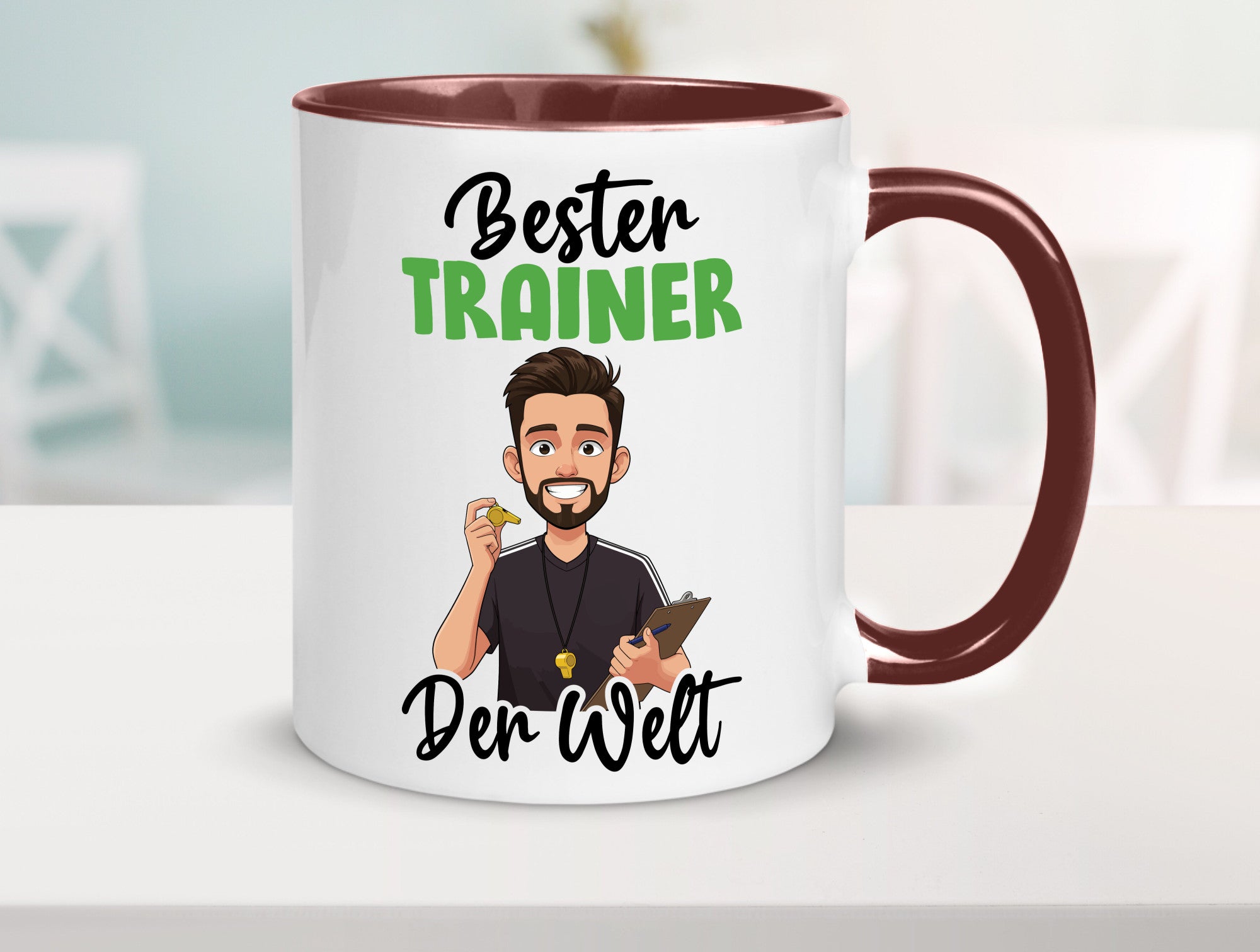 Bester Trainer | Verein Sport v2 Humor Geschenkidee Tasse