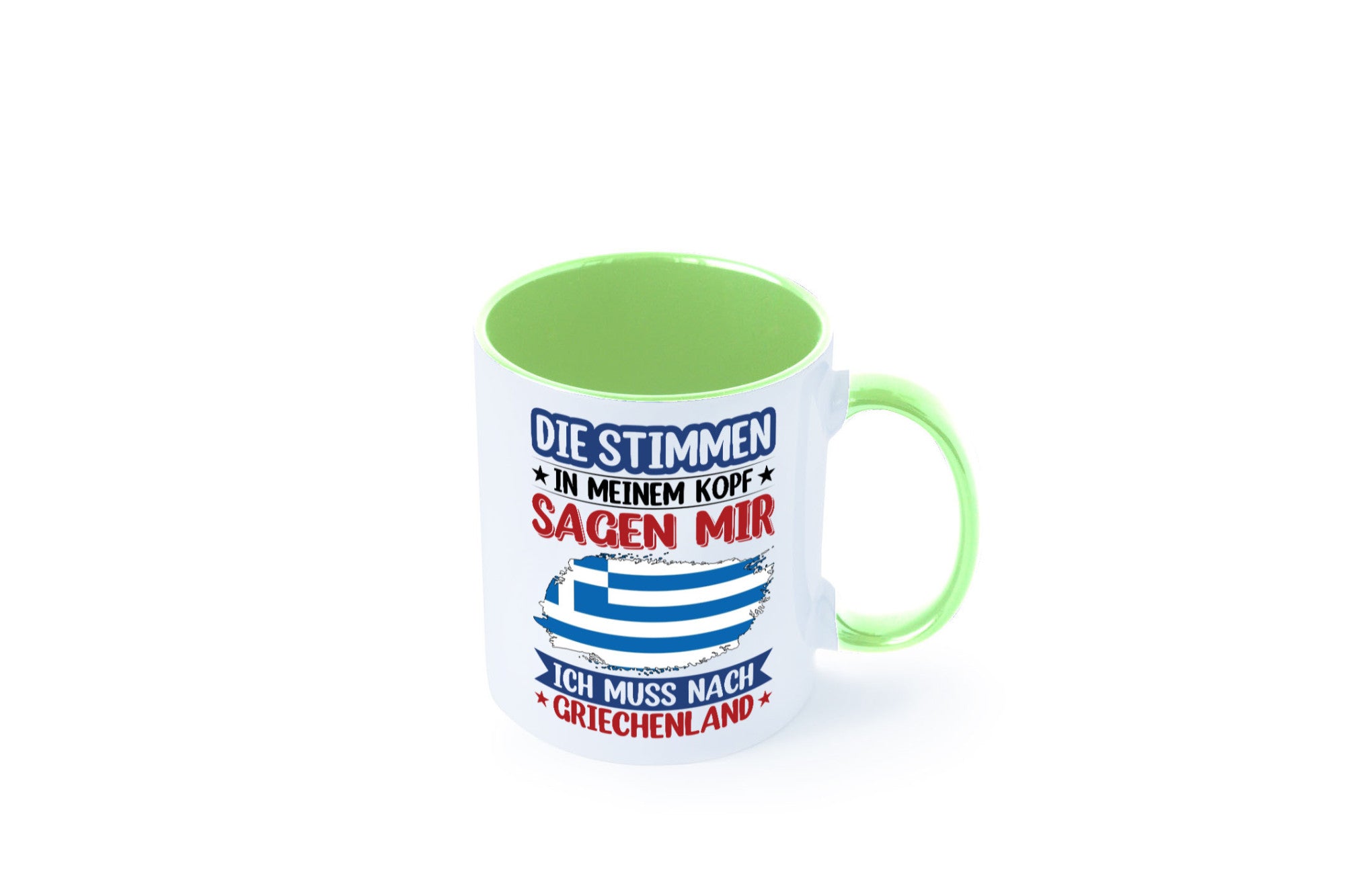 Griechenland | Urlaub Stimmen in meinem Kopf Traumland Humor Geschenkidee Tasse