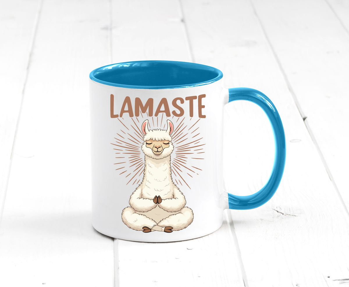 Lamaste | Lama Namaste lustiger Spruch Geschenk Humor Geschenkidee Tasse