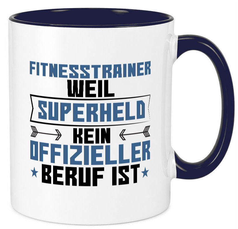 Superheld Fitnesstrainer | Personal Trainer Sport Geschenkidee Humor Tasse