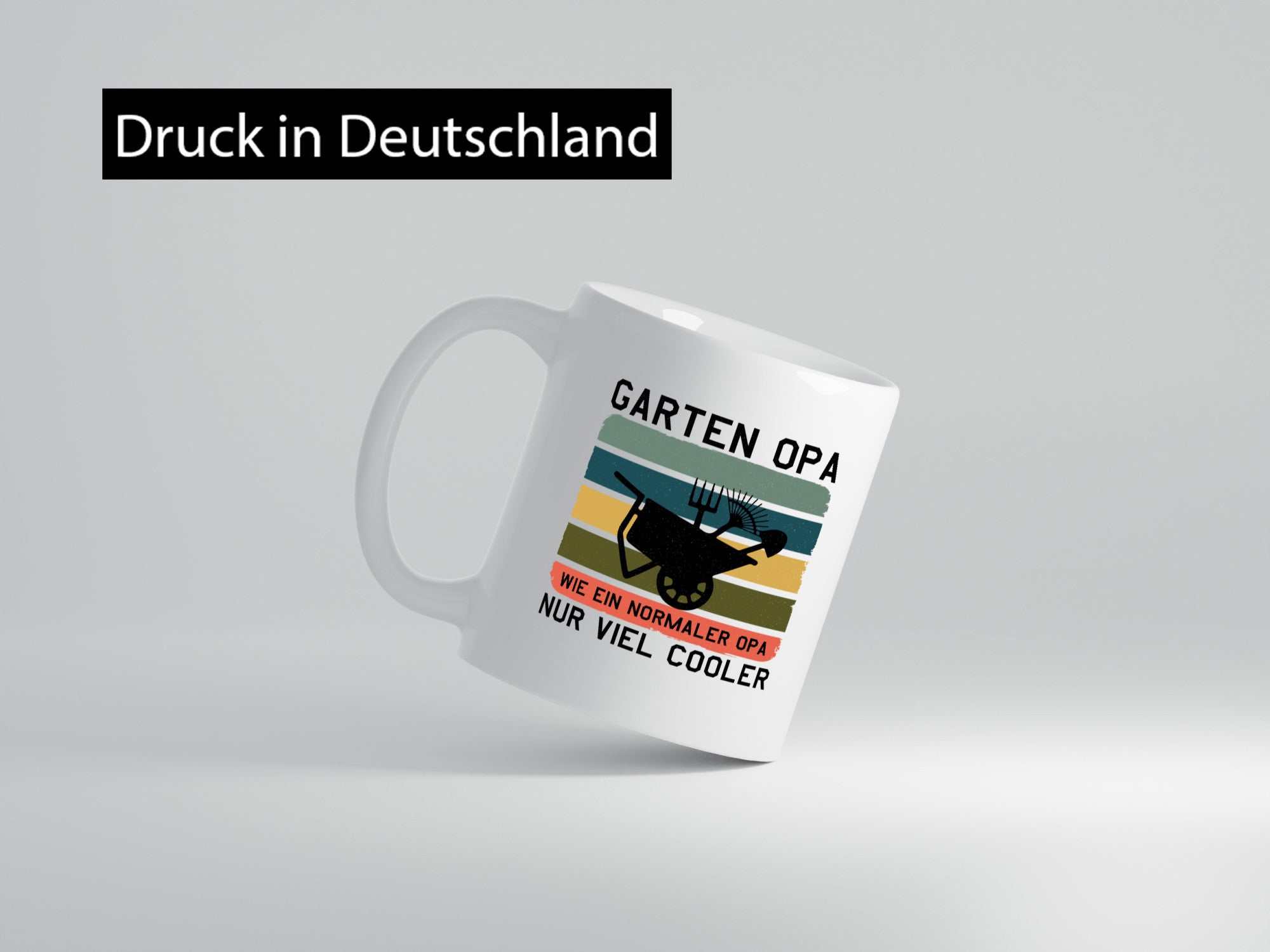 Garten Opa, viel cooler | Schubkarre Humor Familie Geschenkidee Tasse