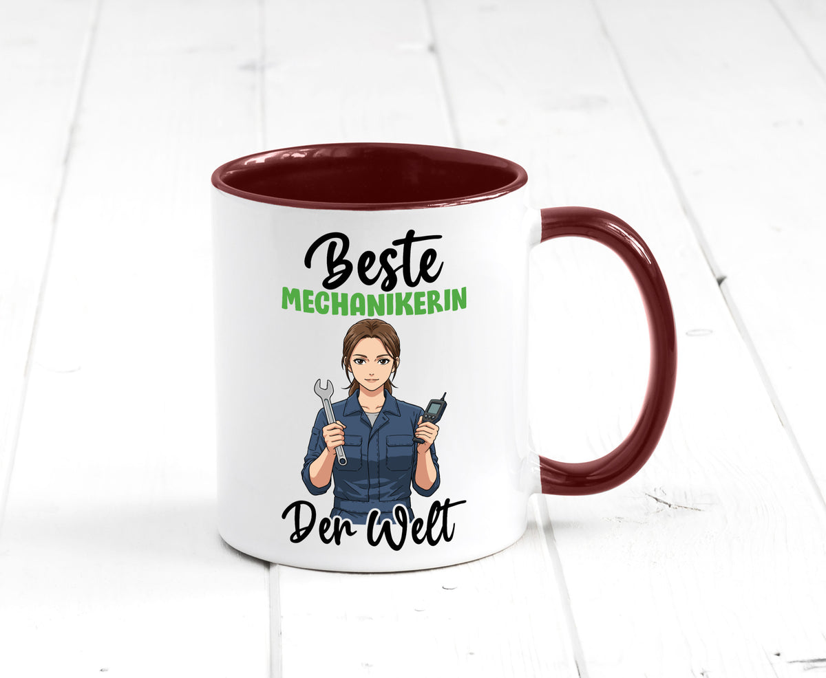 Beste Mechanikerin | KFZ v2 Humor Geschenkidee Tasse