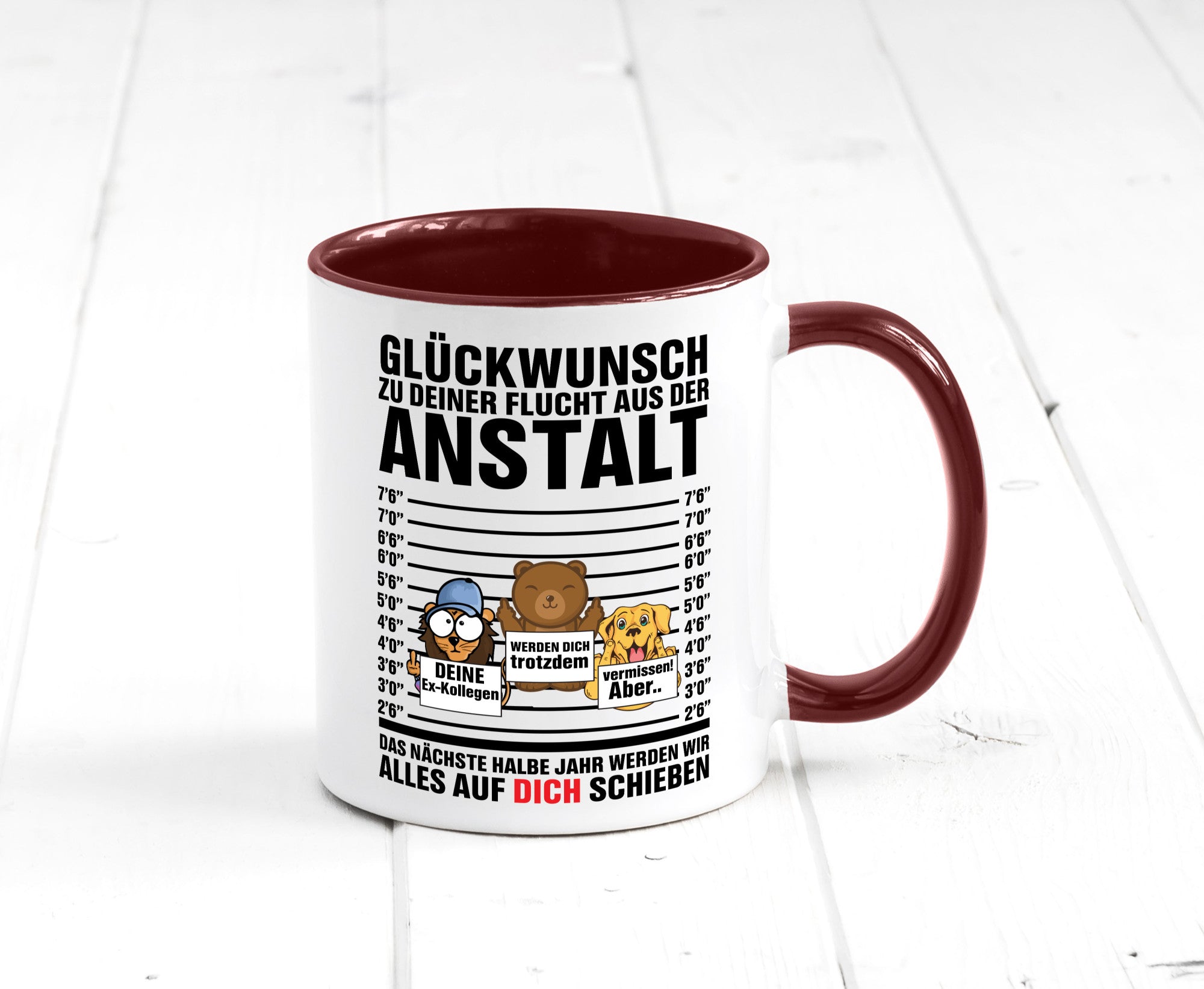 Glückwunsch zur Flucht | Arbeitskollegen Berufswechel Humor Arbeit Kollegen