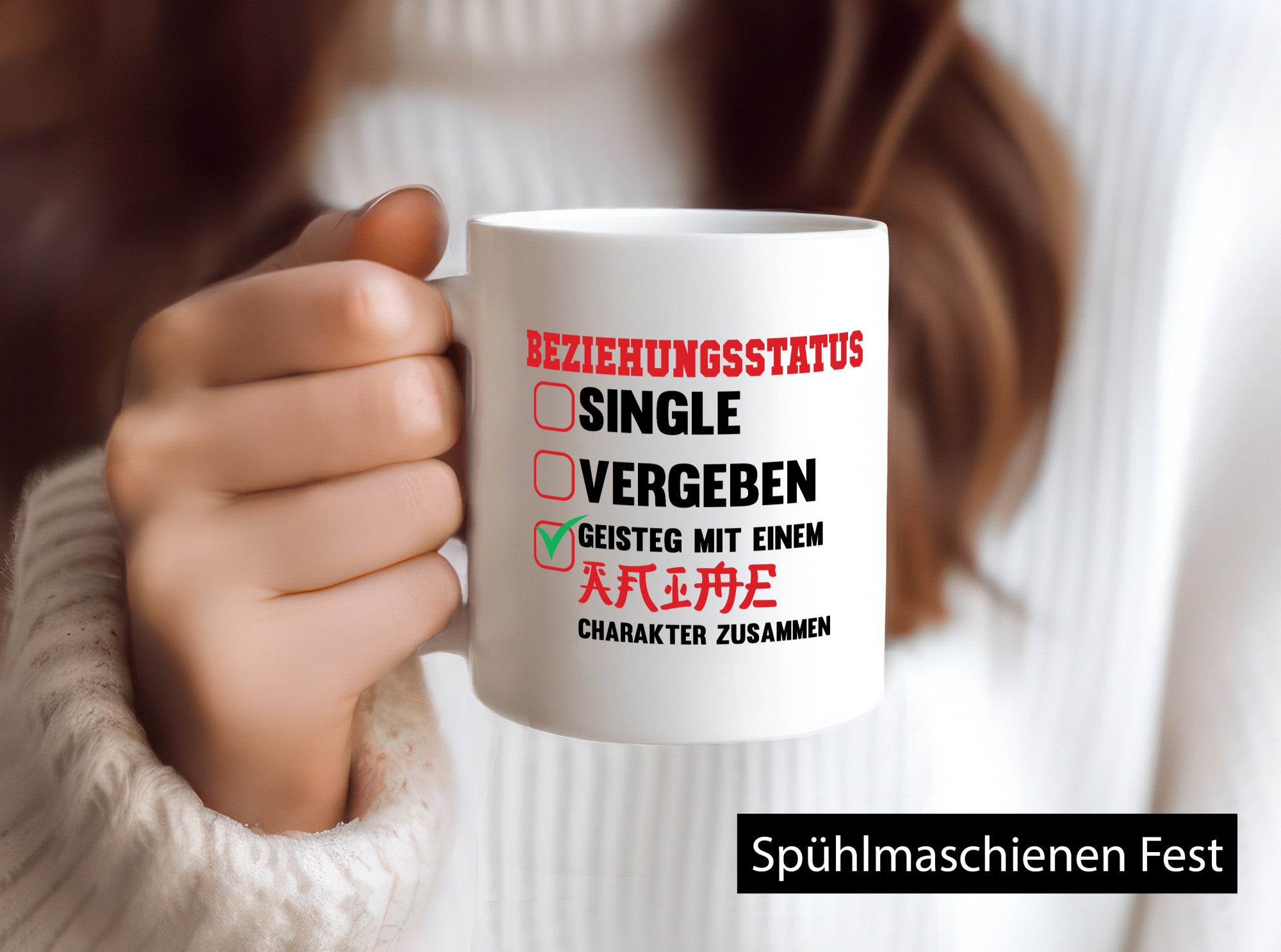 Beziehungsstatus | Single Vergeben Geistig mit einem lustiger Spruch Geschenk