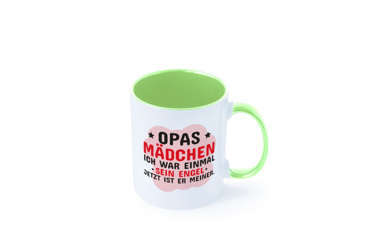 Opas Mädchen | Trauer Tasse Abschied Enkelin lustig Familie Geschenkidee