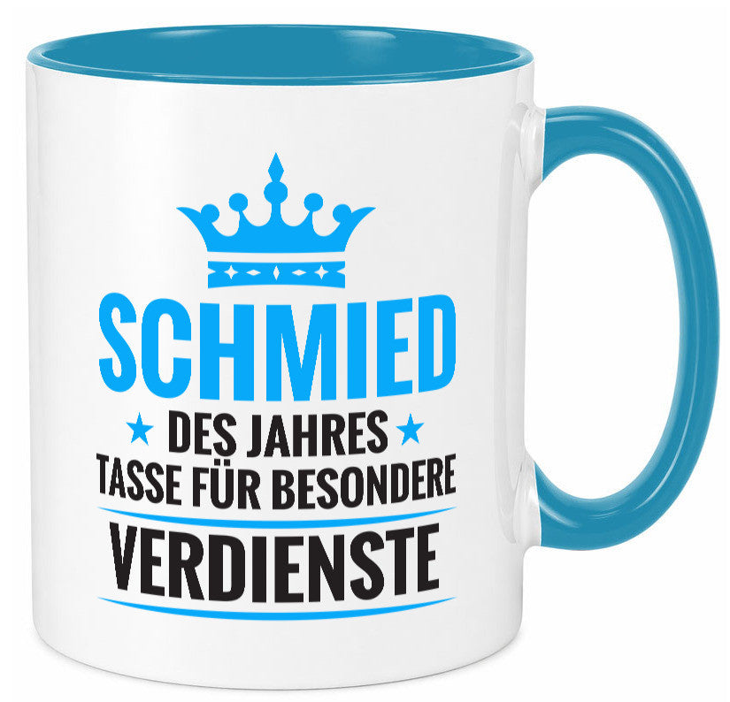 Besonderer Verdienst: Schmied | schmieden Humor Geschenkidee Tasse