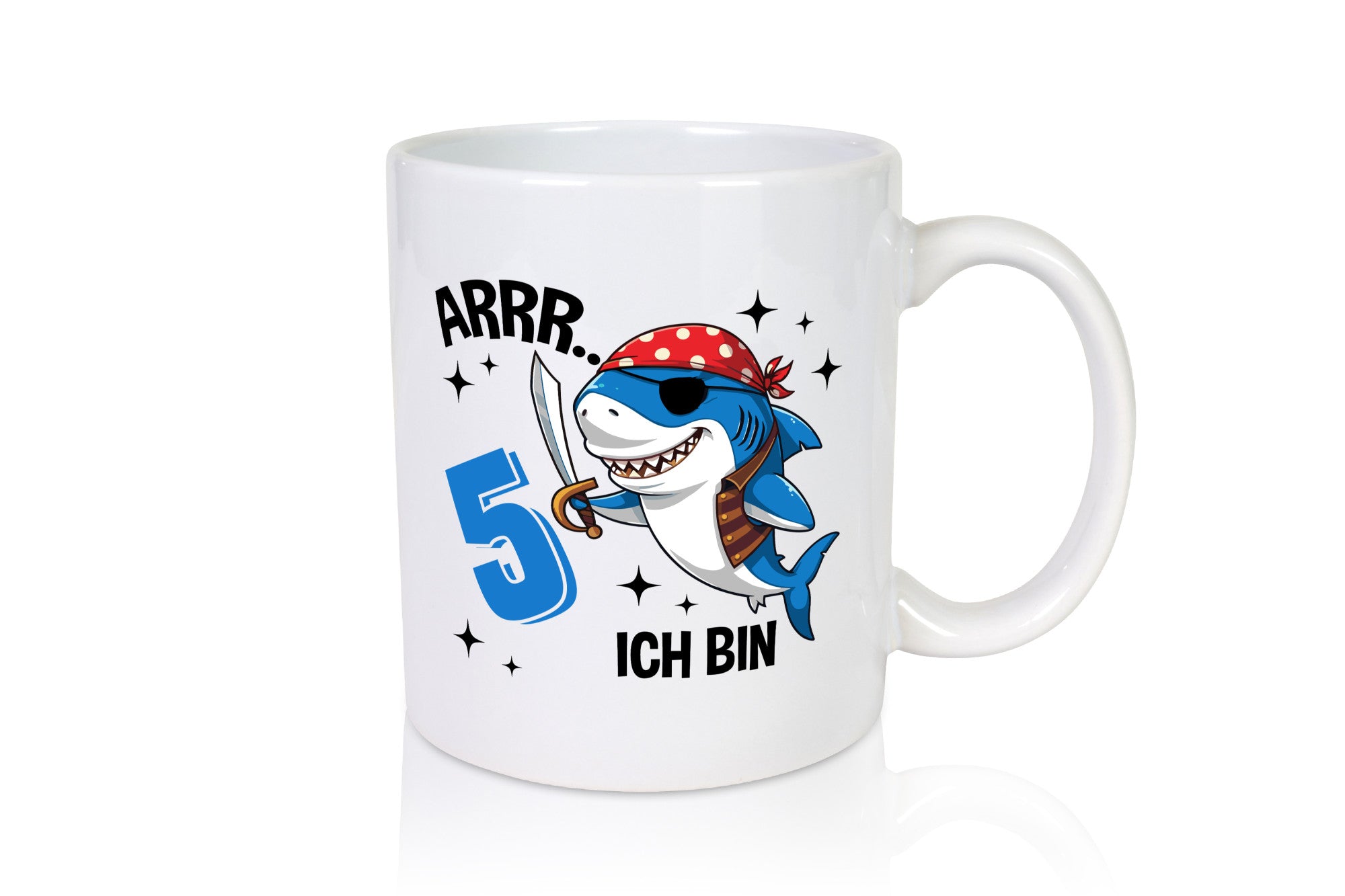 5. Geburtstag | 5 Jahre Arr Pirat Hai Piraten Humor Geschenkidee Tasse