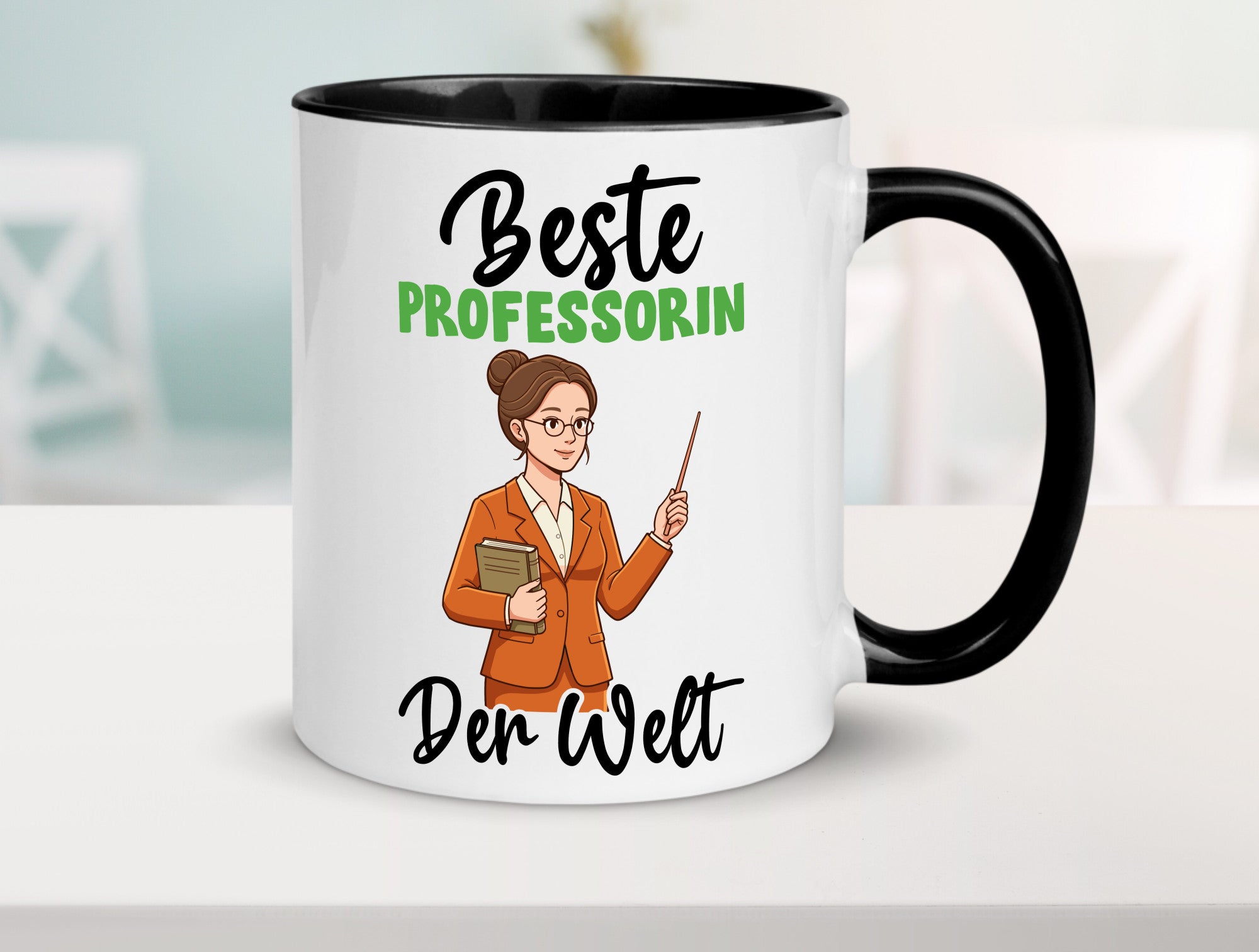 Beste Professorin | Uni Universität v2 Humor Geschenkidee Tasse