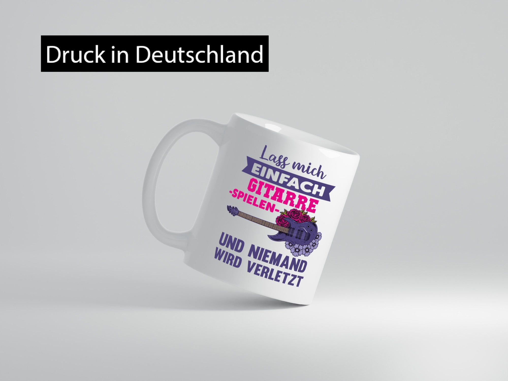 Lass mich Gitarre spielen und niemand wird verletzt lustig Humor Geschenkidee
