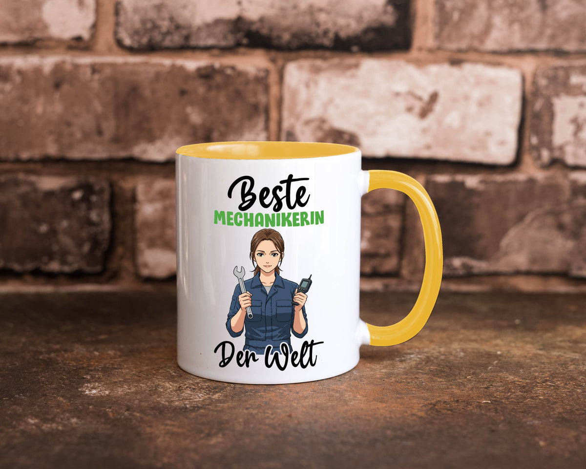 Beste Mechanikerin | KFZ v2 Humor Geschenkidee Tasse