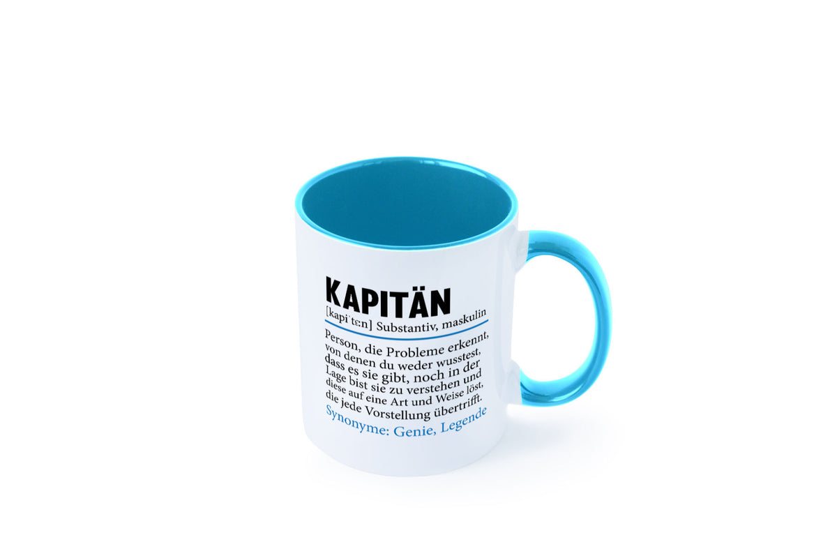 Kapitän | Spruch lustig Schiffskapitän Schiff Geschenk Humor Geschenkidee Tasse