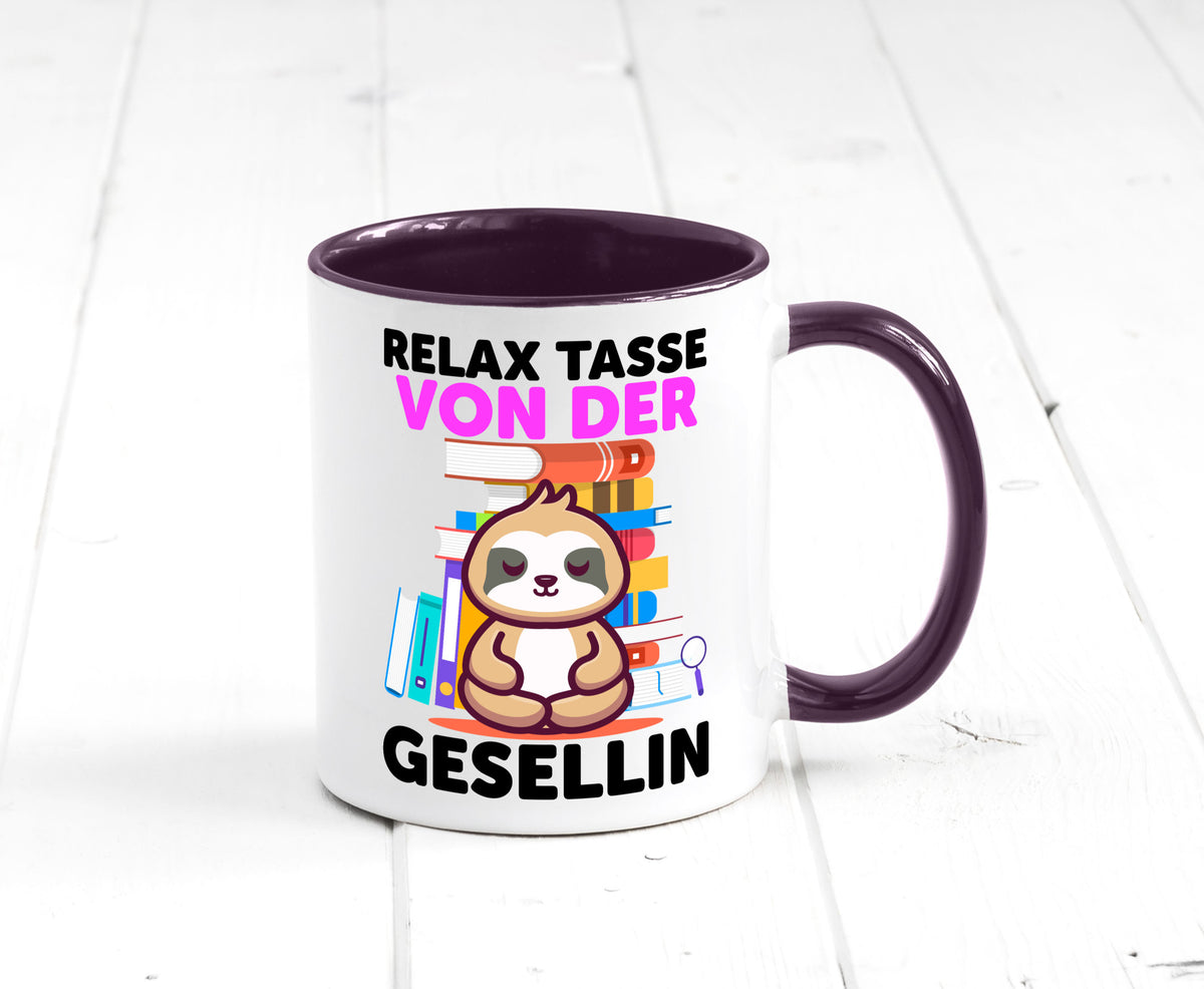Relax Tasse: Gesellin | Handwerkerinnen lustig Humor Geschenkidee Geschenk Tasse