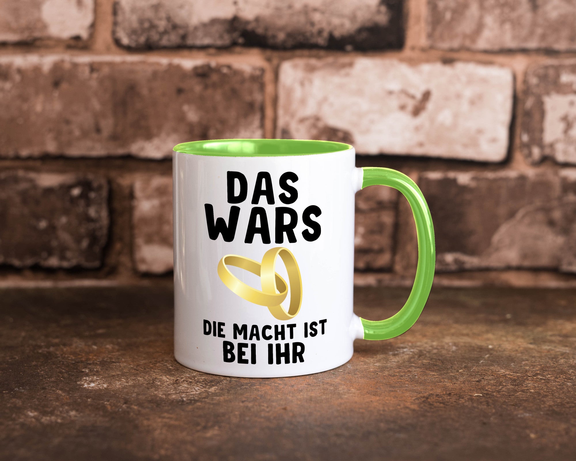 Die macht ist bei ihr | Hochzeit Tasse Ehemann Ehe Geschenk Humor Geschenkidee