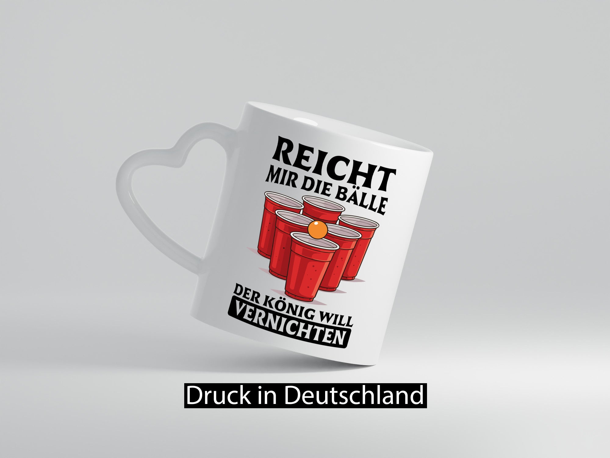 Der König will vernichten | Bierpong Bier lustig Humor Geschenkidee Geschenk