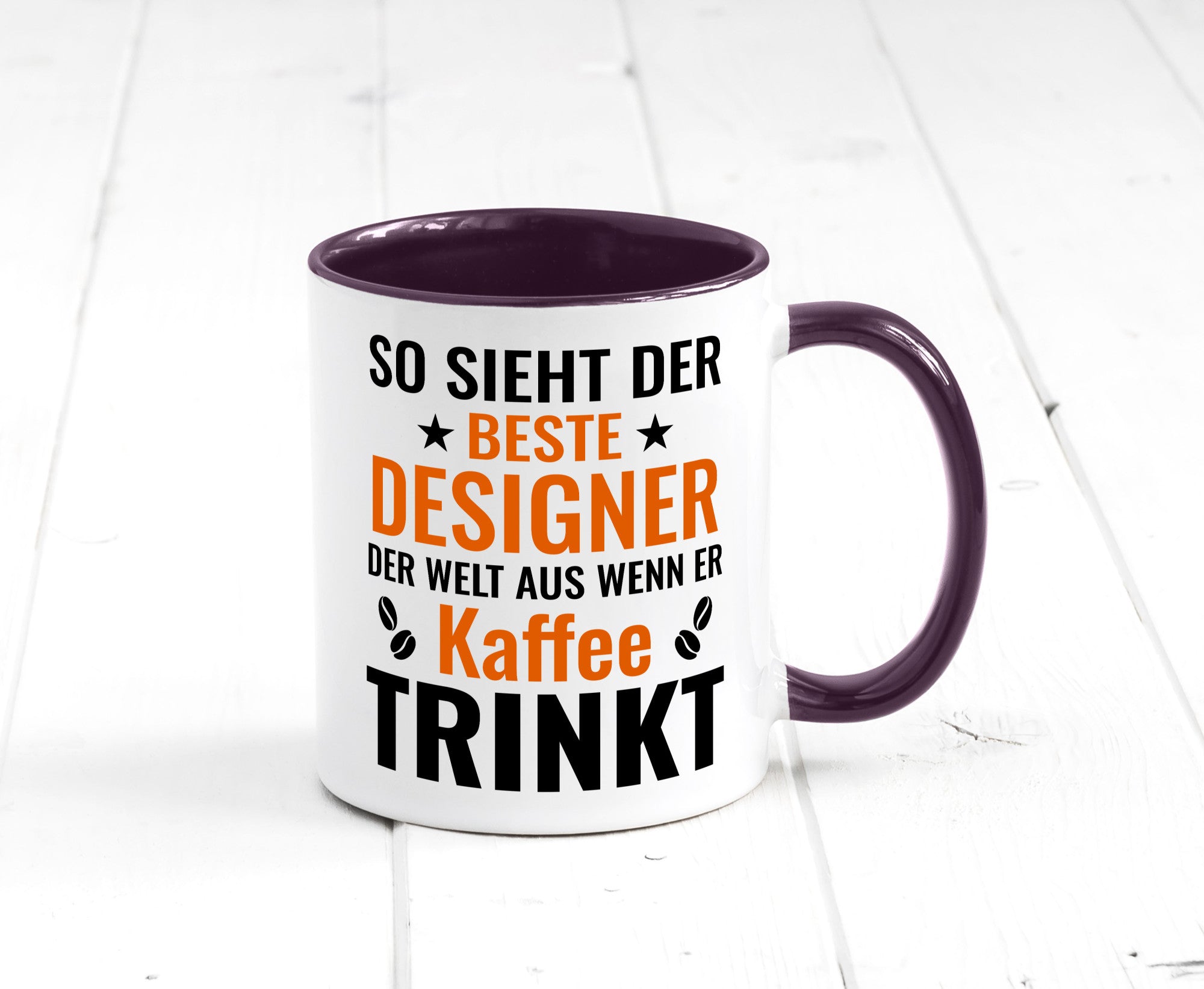 Kaffee trinkt: Designer Beruf | Mode Geschenkidee Arbeit Kollegen Büro Humor