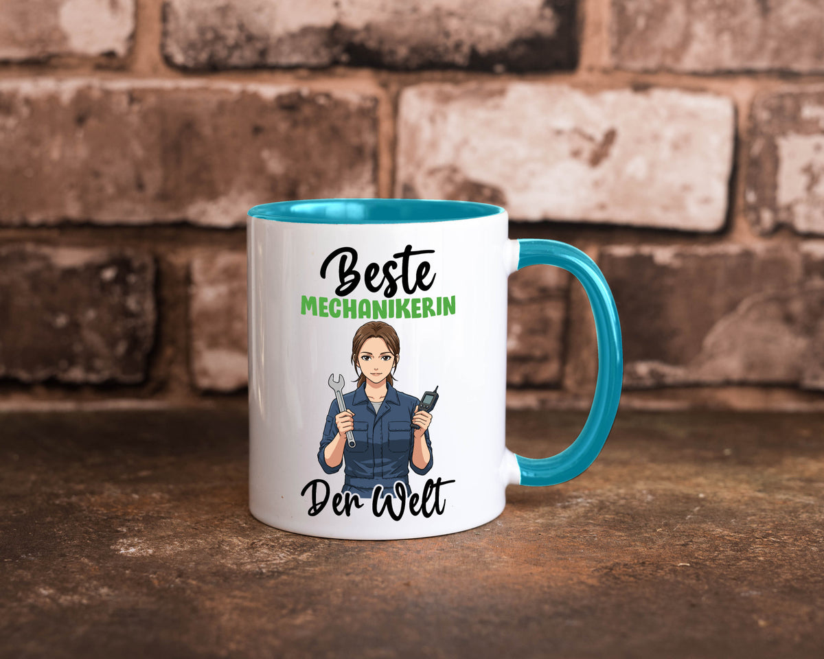 Beste Mechanikerin | KFZ v2 Humor Geschenkidee Tasse