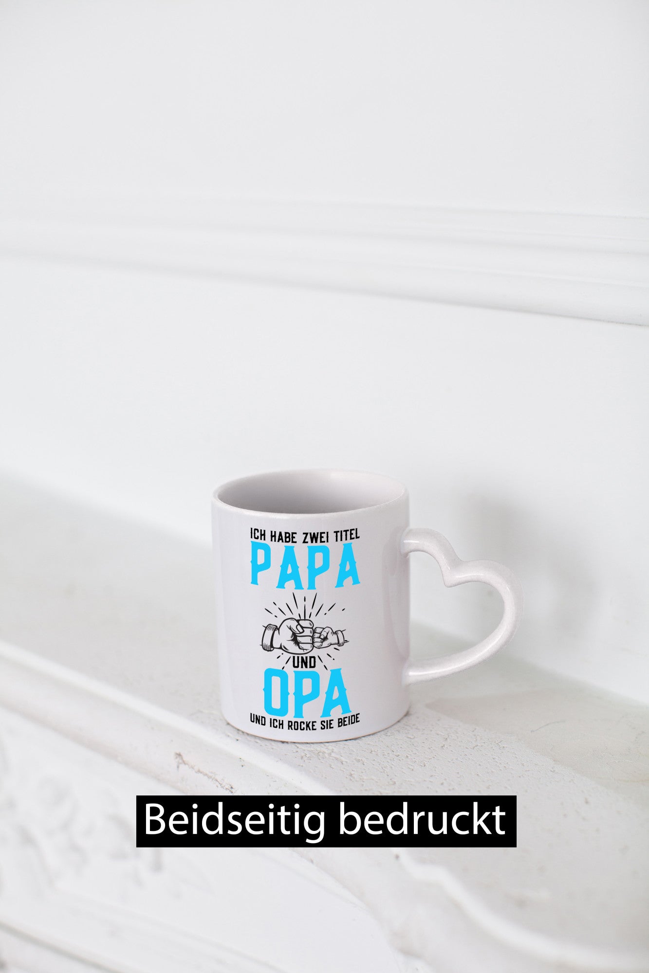 Papa und Opa | zwei Titel Rocke sie Beide Humor Familie Geschenkidee Tasse