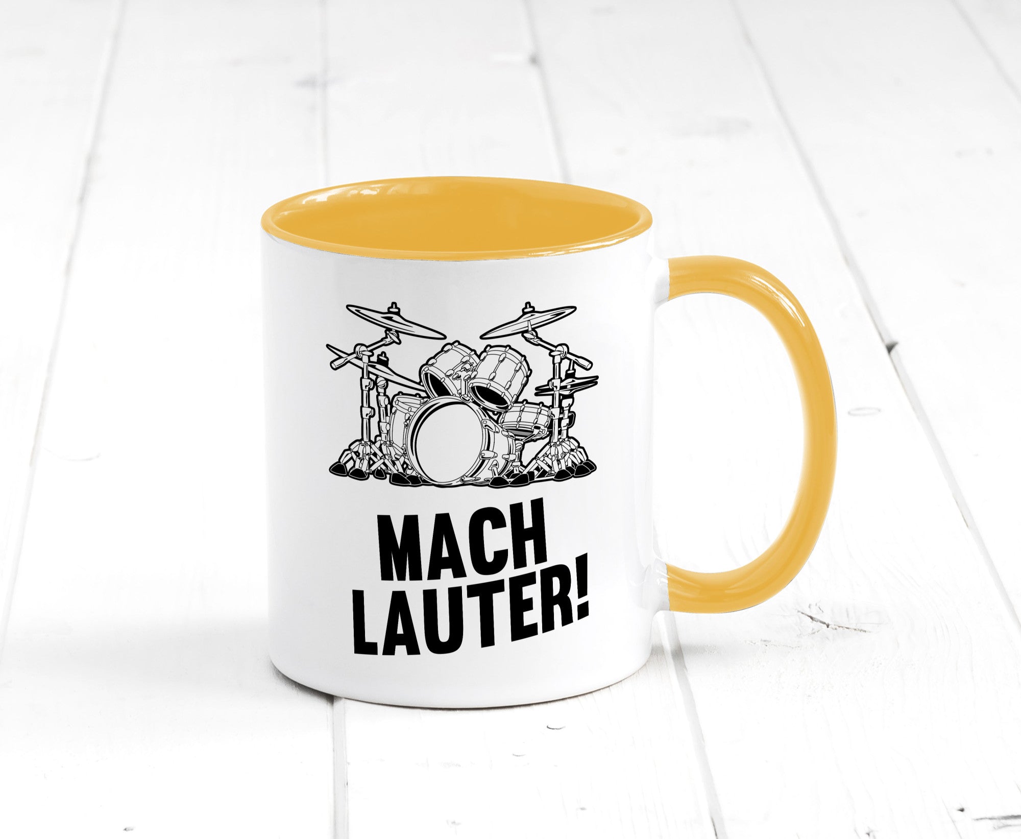 Mach lauter | Schlagzeug Band Musiker Geschenkidee Humor Tasse