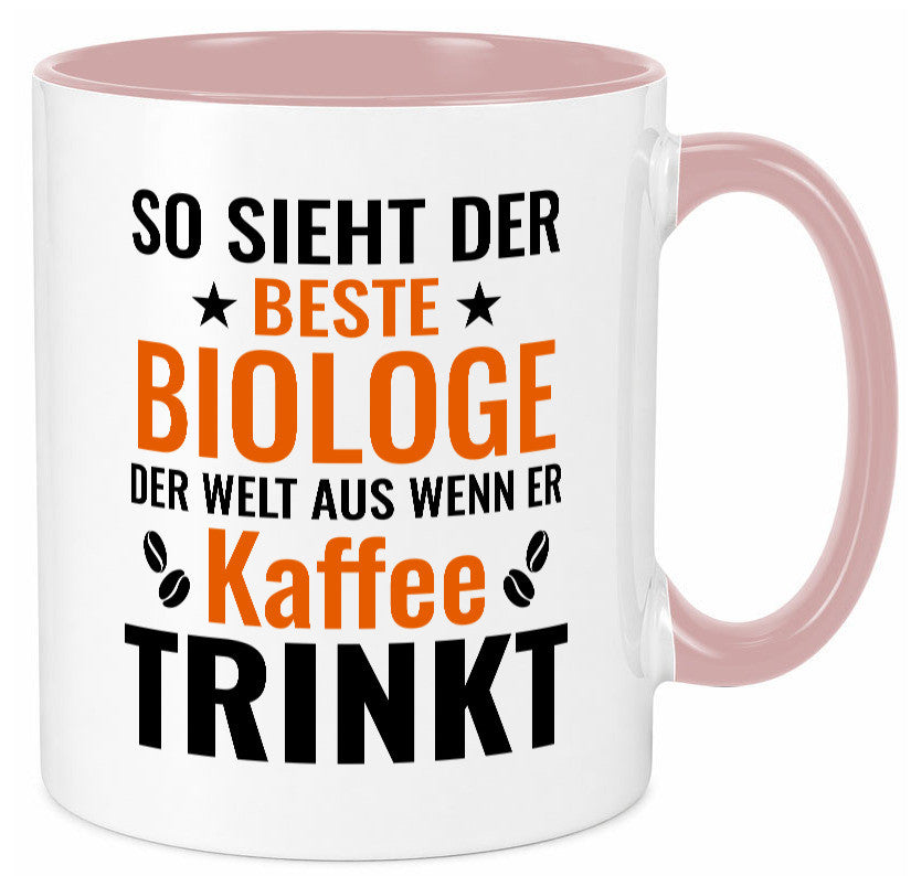 Kaffee trinkt: Biologe | Biologie Naturforscher Geschenk Humor Geschenkidee Tasse